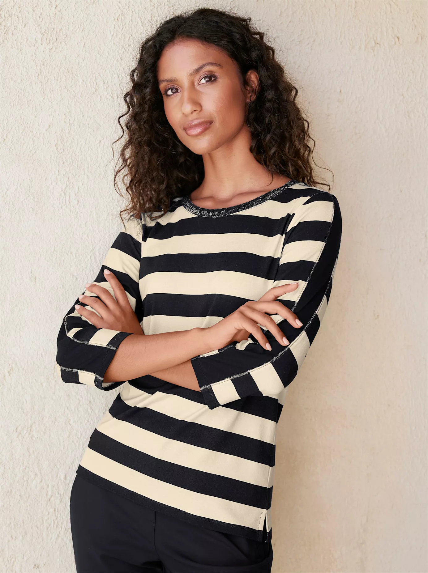 heine 3/4-Arm-Shirt "Druck-Shirt", (1 tlg.) günstig online kaufen