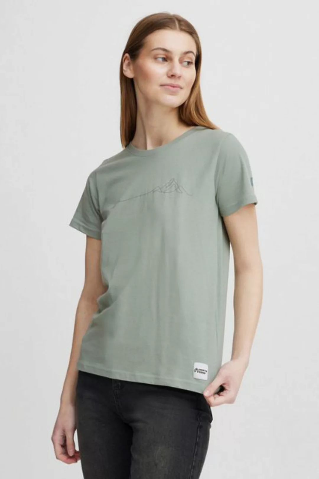North Bend T-Shirt NBCarla W T-shirt cooles T-Shirt mit Frontprint günstig online kaufen