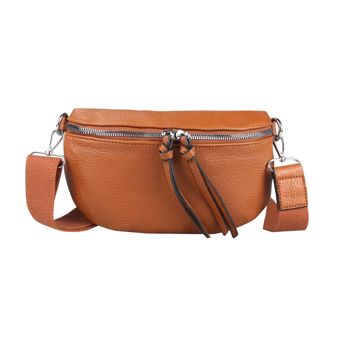ITALYSHOP24 Bauchtasche Damen Gürteltasche Hüfttasche CrossBody günstig online kaufen