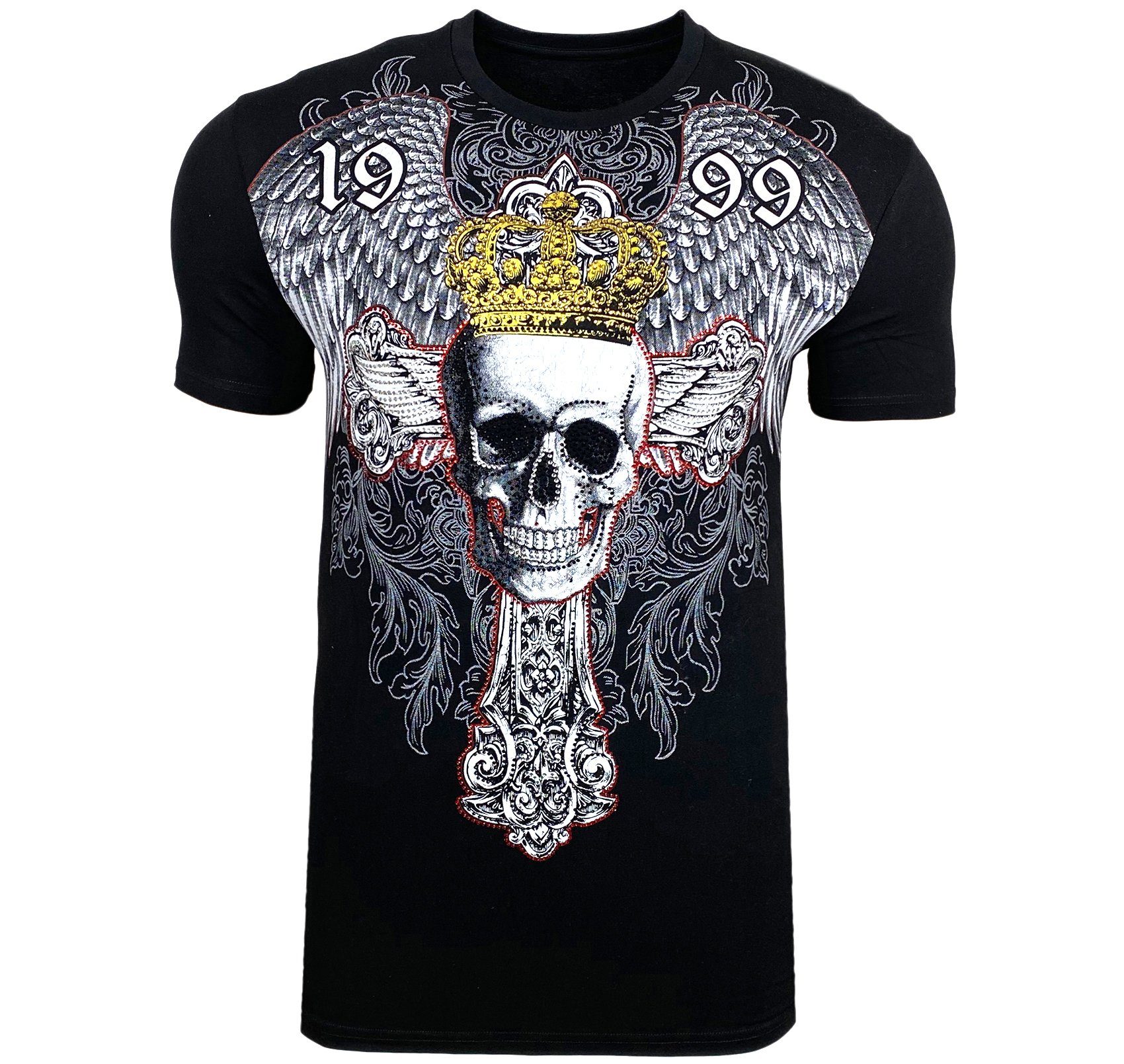 Baxboy T-Shirt Baxboy Totenkopf T-Shirt günstig online kaufen