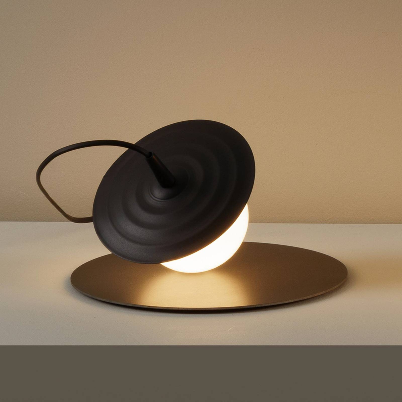 Milan Symphony Tischlampe ohne Gestell anthrazit günstig online kaufen