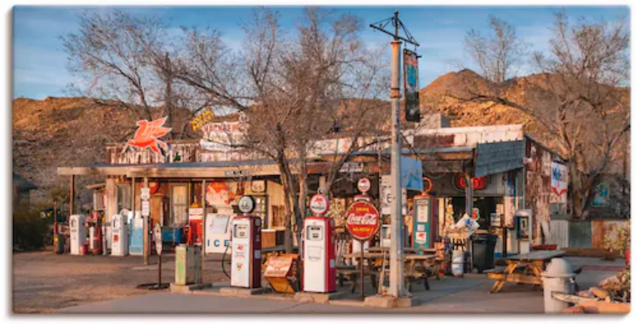 Artland Wandbild »Tankstelle an der Route 66 in Arizona«, Gebäude, (1 St.), günstig online kaufen