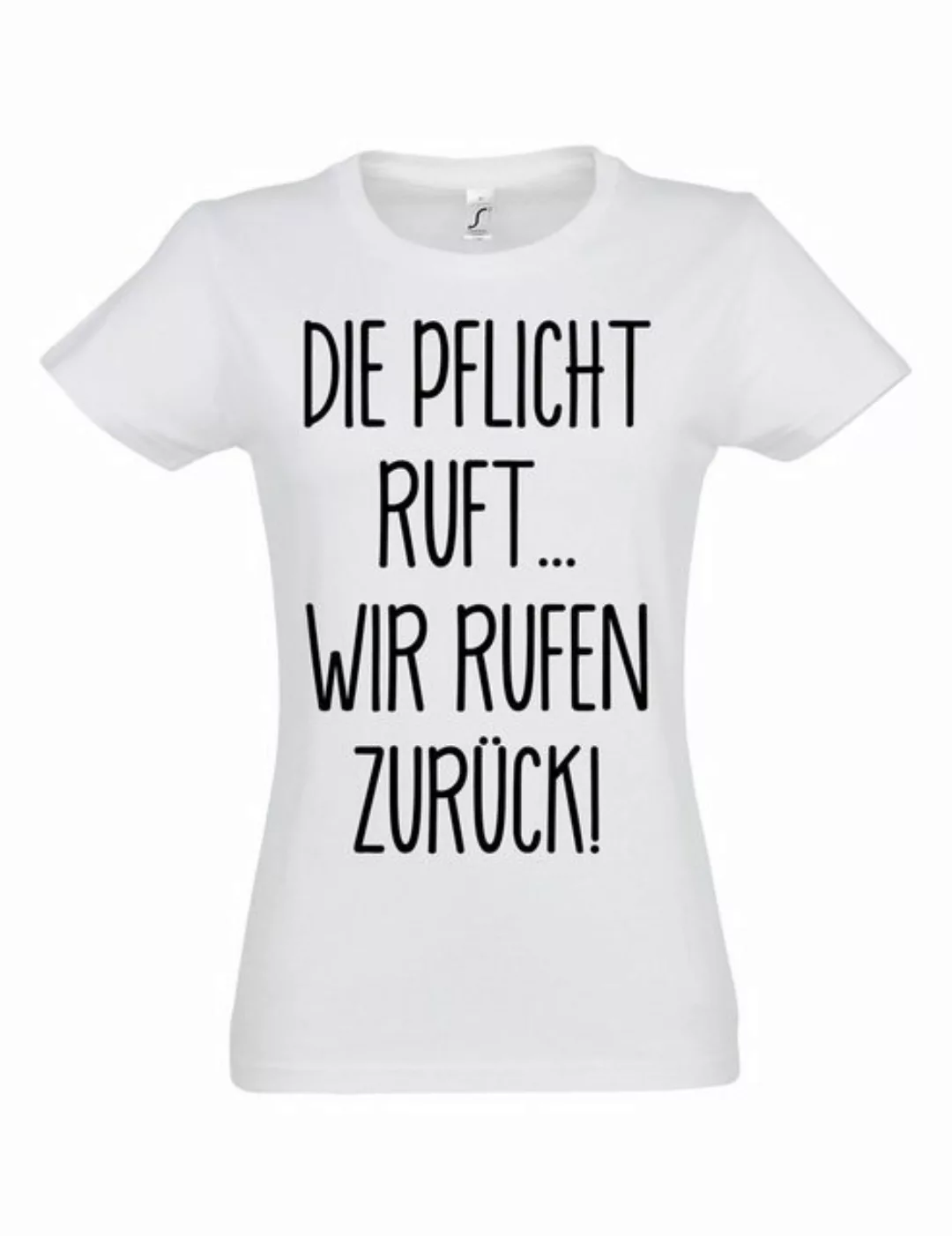 Youth Designz Print-Shirt Frauen T-Shirt "Die Pflicht ruft" Fun-Print lusti günstig online kaufen