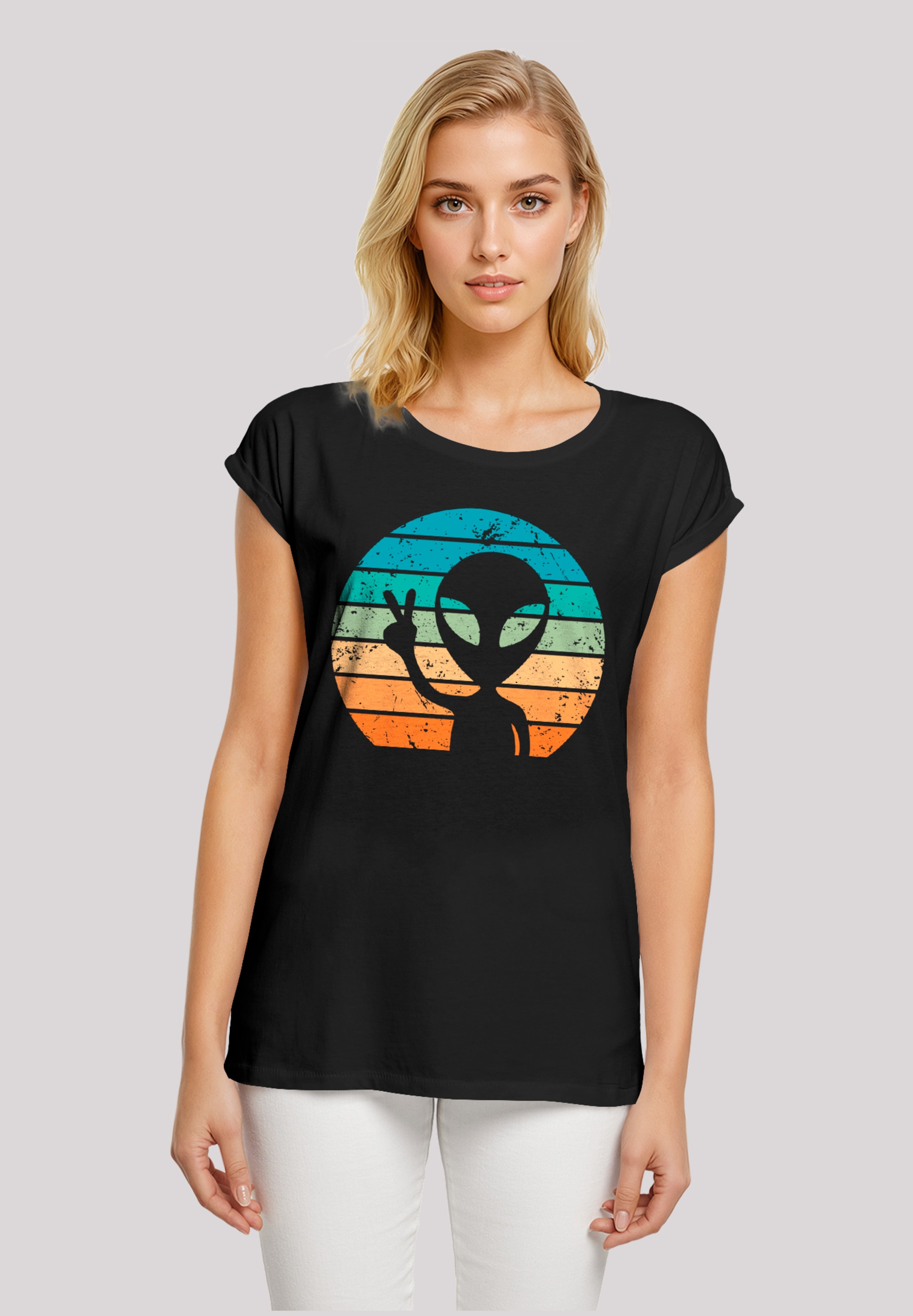 F4NT4STIC T-Shirt "Alien Piece Sonnenuntergang", Premium Qualität günstig online kaufen