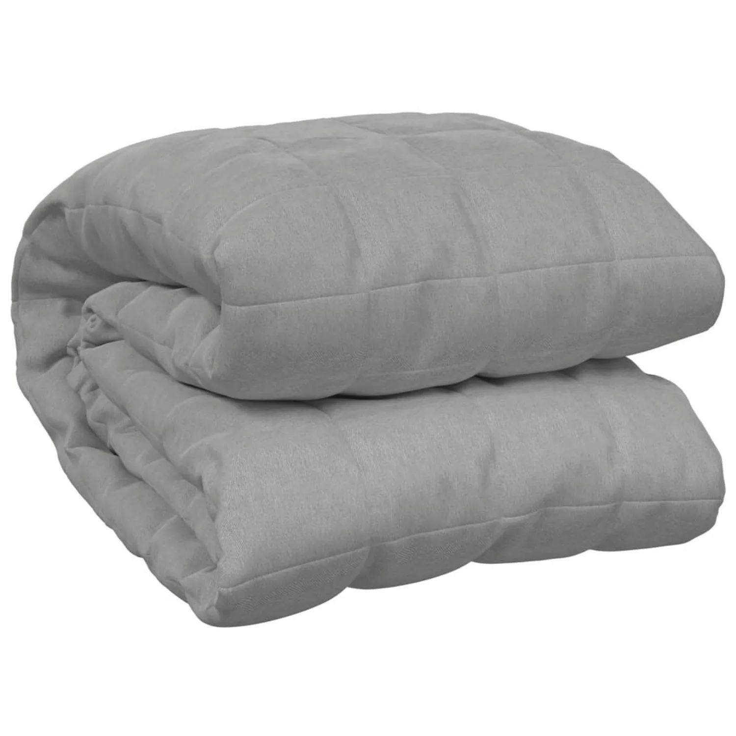 Vidaxl Gewichtsdecke Grau 120x180 Cm 5 Kg Stoff günstig online kaufen