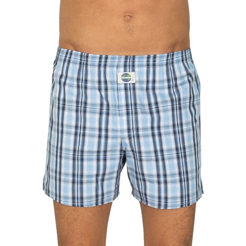 D.E.A.L International Boxershorts Hellblau & Weiß kariert günstig online kaufen