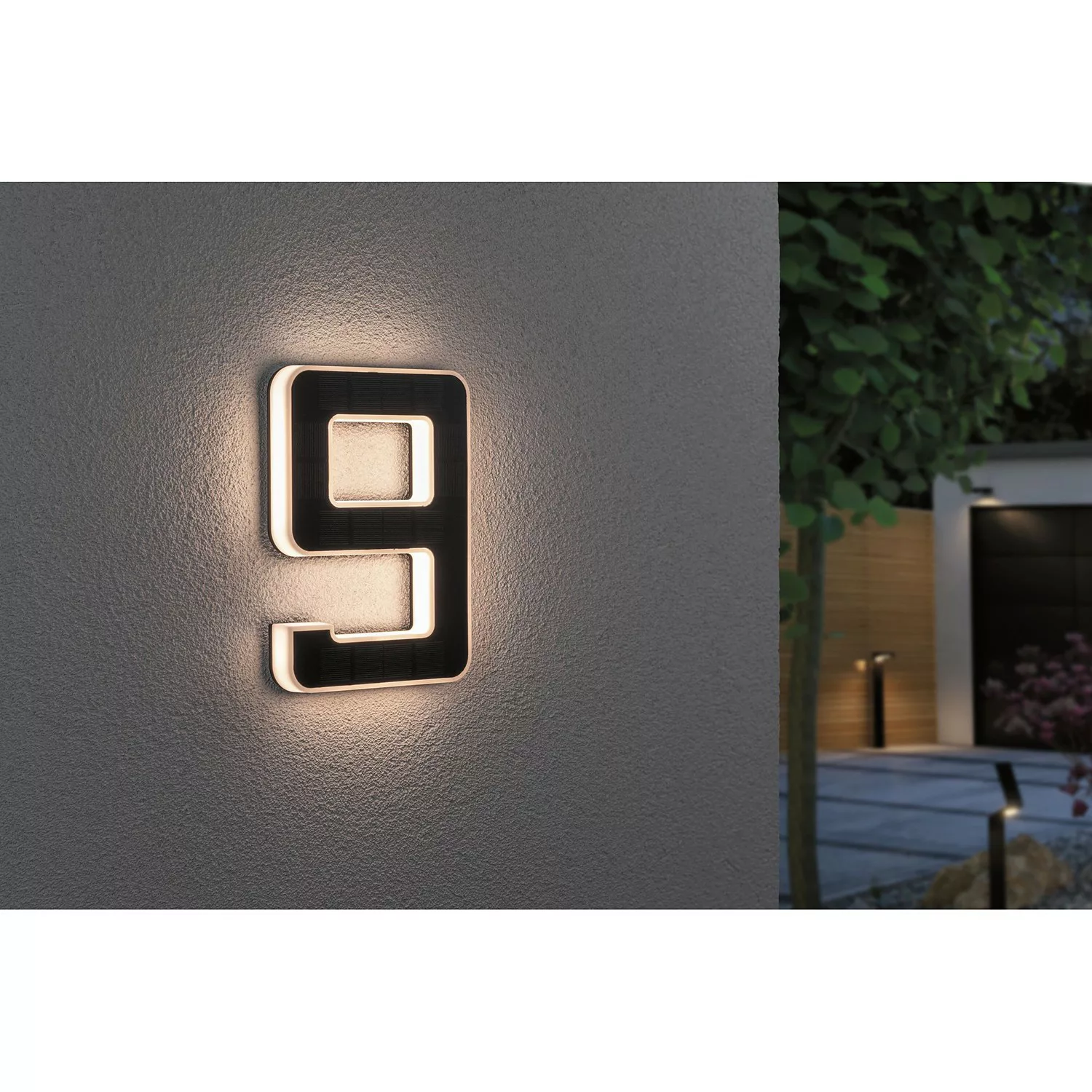 Paulmann LED-Solar-Hausnummer 9 günstig online kaufen