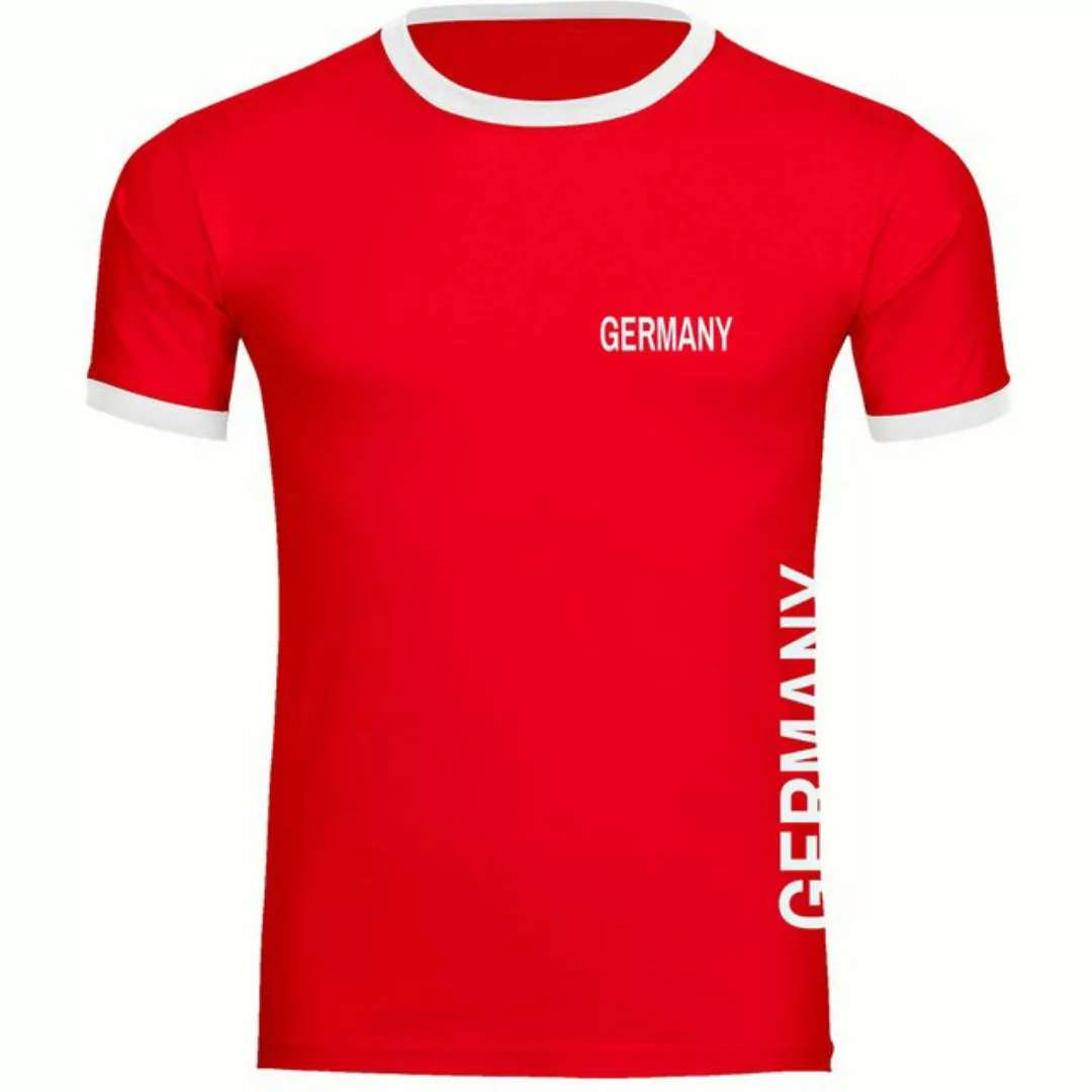 multifanshop T-Shirt Kontrast Germany - Brust & Seite - Männer günstig online kaufen