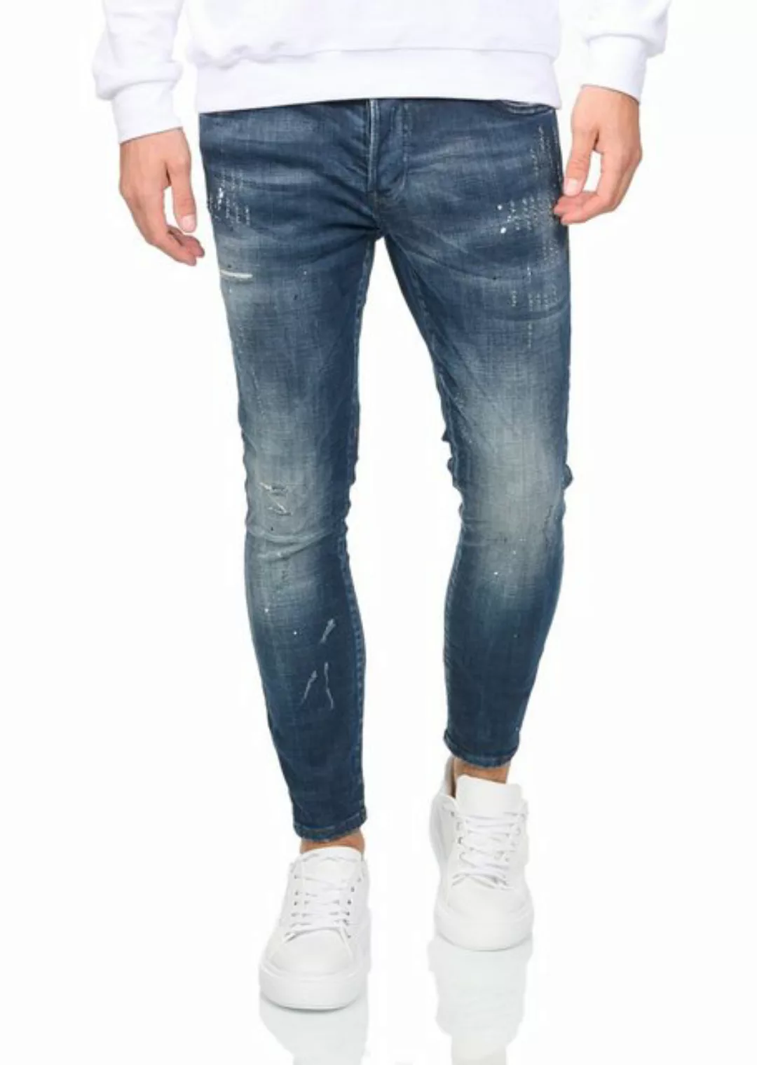 Denim Distriqt Skinny-fit-Jeans Super stretchige Skinny Jeans im Destroyed günstig online kaufen