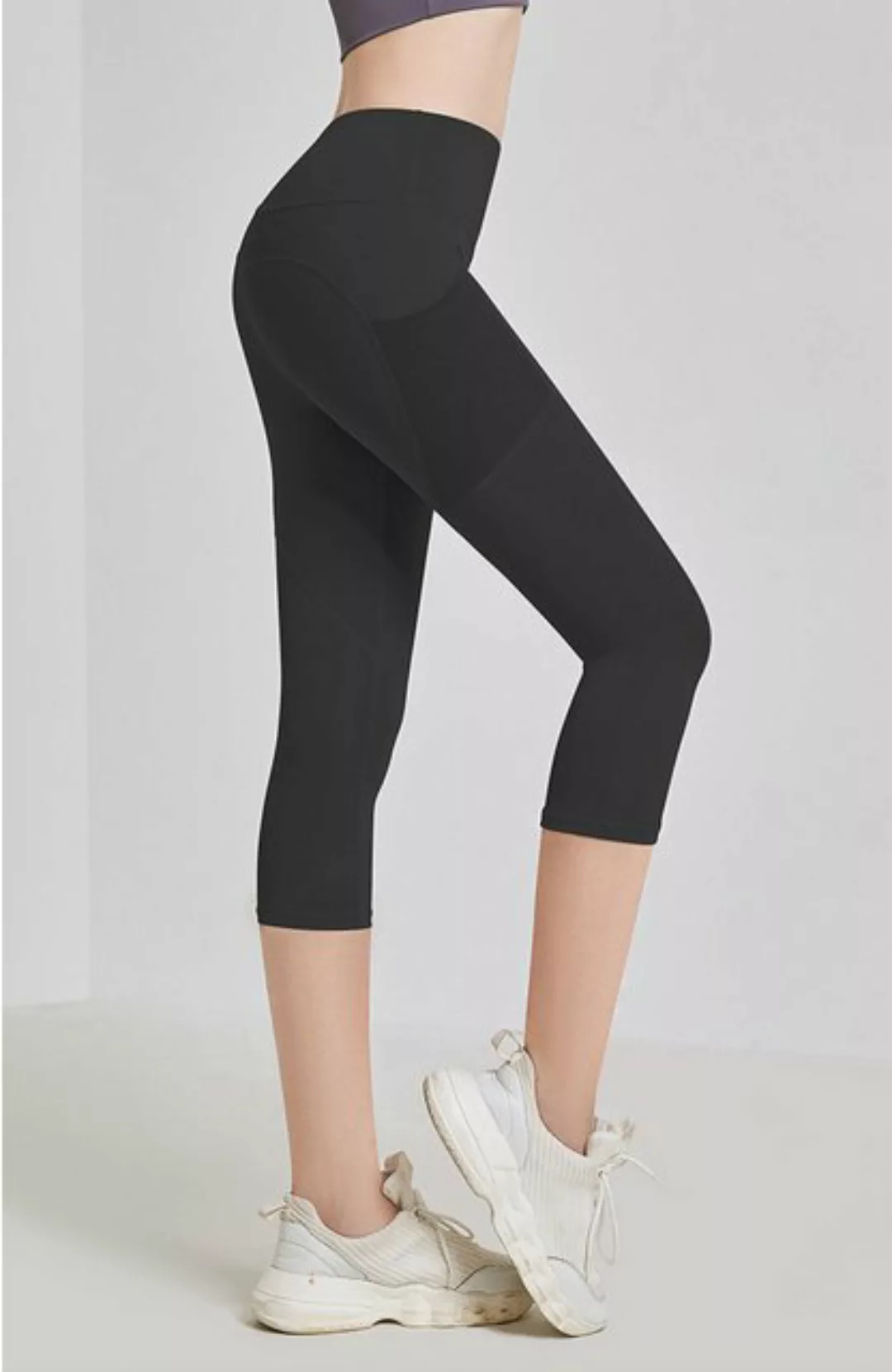 Fity 3/4-Leggings 3/4 Sport-Leggings für Damen mit hohem Bund & modernem De günstig online kaufen