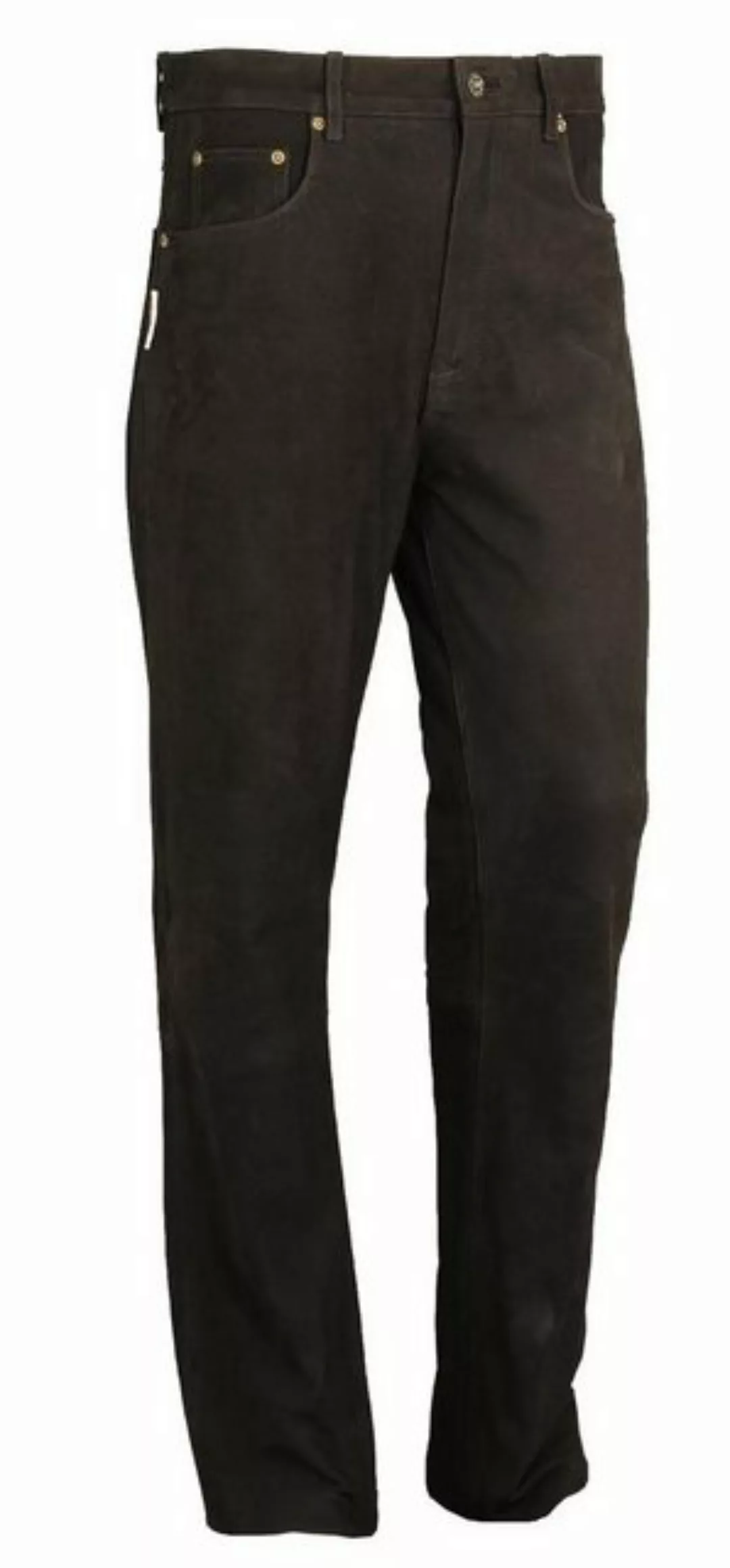 Fuente Leather Wears Lederhose Lederjeans Herren -5 Pocket Lederhose lang N günstig online kaufen