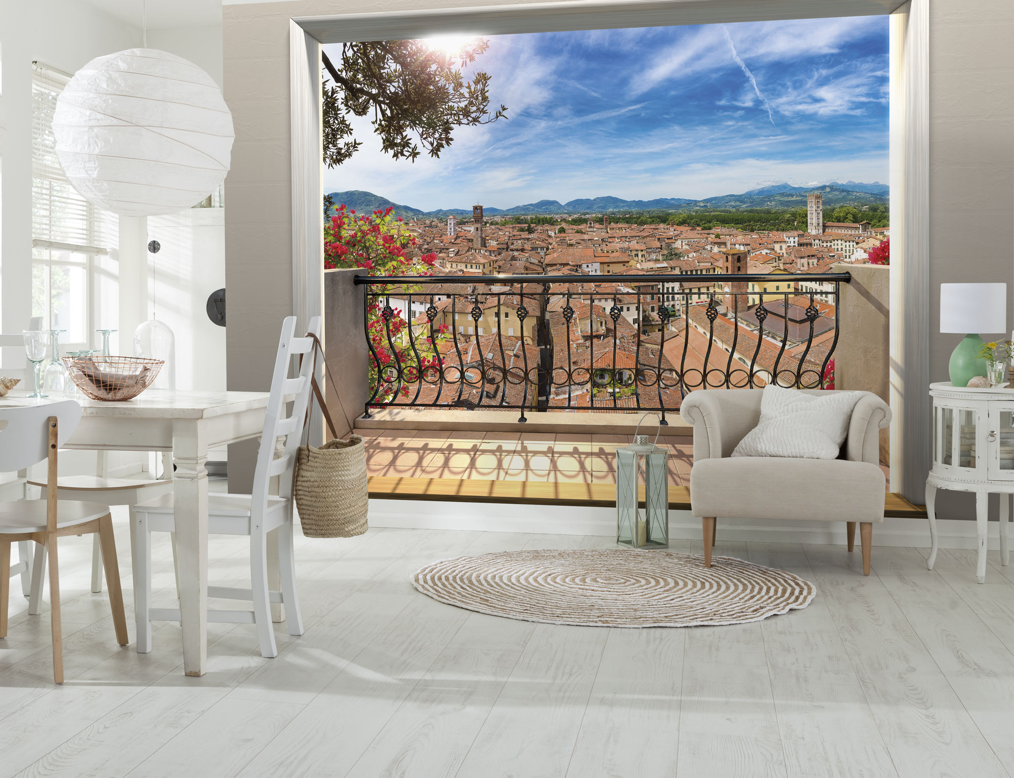 Komar Fototapete »Vlies - Balcony - Größe 368 x 248 cm«, bedruckt, Wohnzimm günstig online kaufen