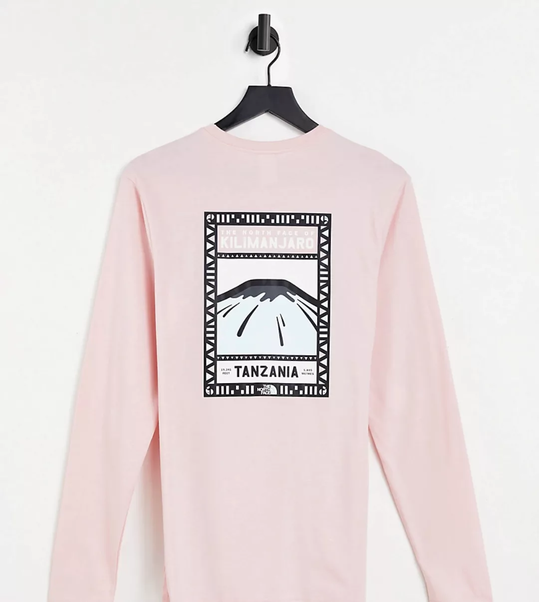The North Face – Faces – Langärmliges Shirt in Rosa, exklusiv bei ASOS günstig online kaufen