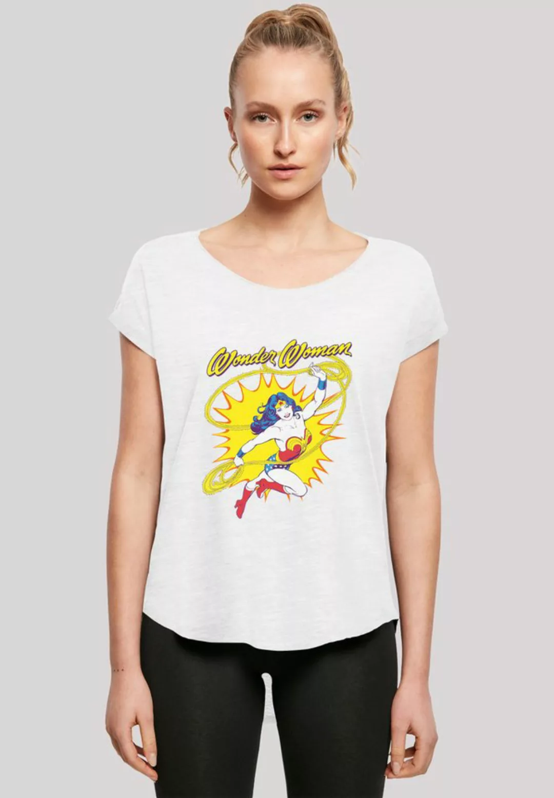 F4NT4STIC T-Shirt "DC Comics Wonder Woman Vintage Leap", Damen,Premium Merc günstig online kaufen