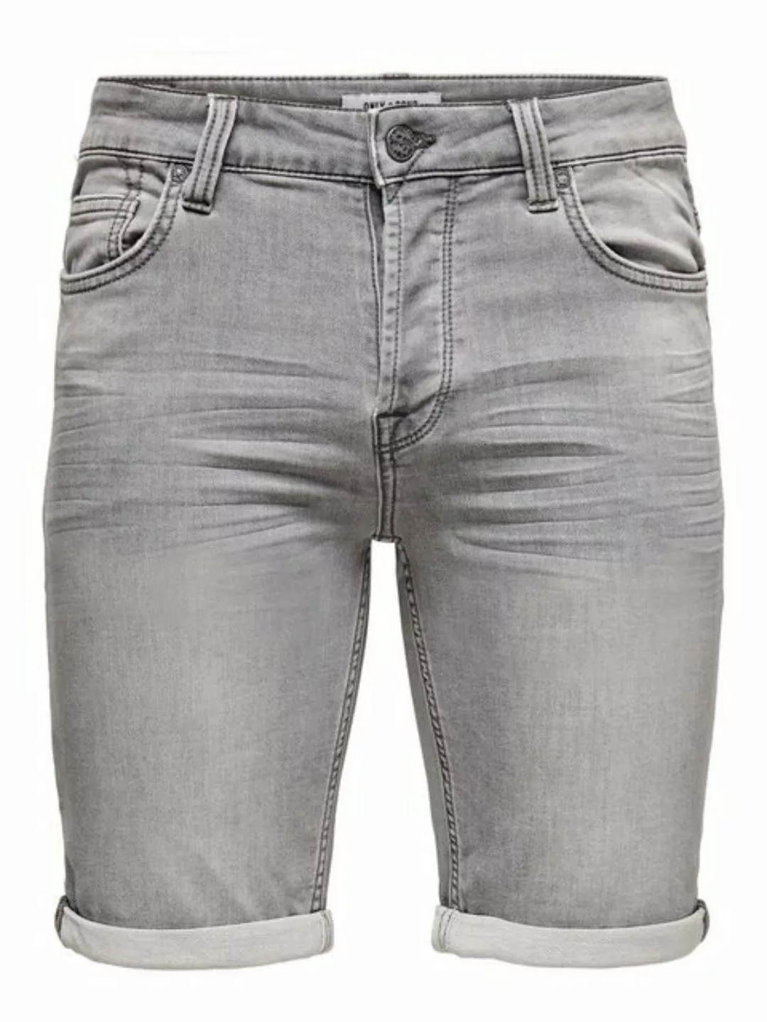 Only & Sons Herren Jeans Short ONSPLY REG GR JOG SHO PK 8583- Regular Fit günstig online kaufen