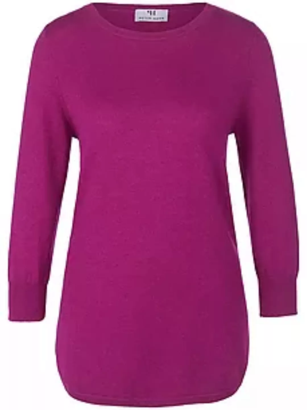 Rundhals-Pullover aus Seide und Kaschmir Peter Hahn Seide/Kaschmir pink günstig online kaufen