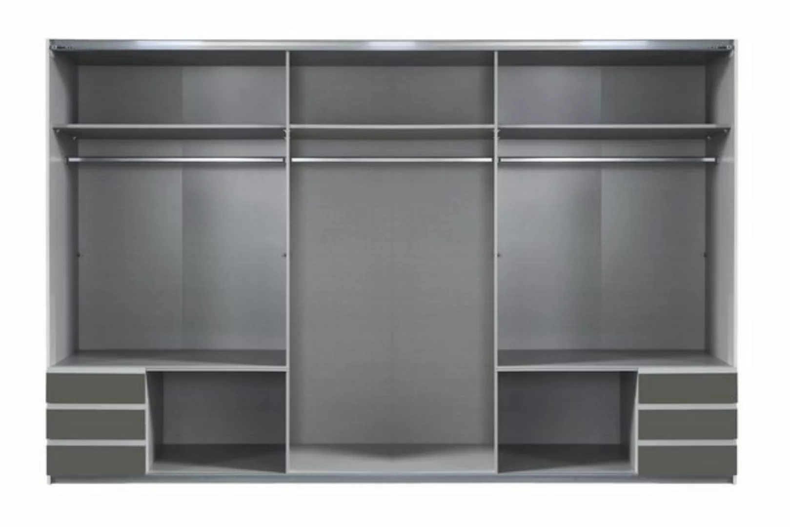 möbelando Schwebetürenschrank Eugenio 270 x 210 x 65 cm (B/H/T) günstig online kaufen