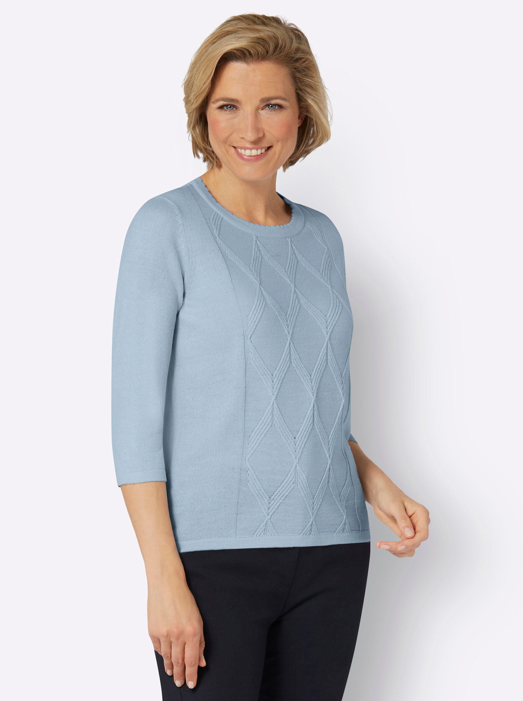 Classic Basics Kurzarmpullover "Rundhals-Pullover" günstig online kaufen