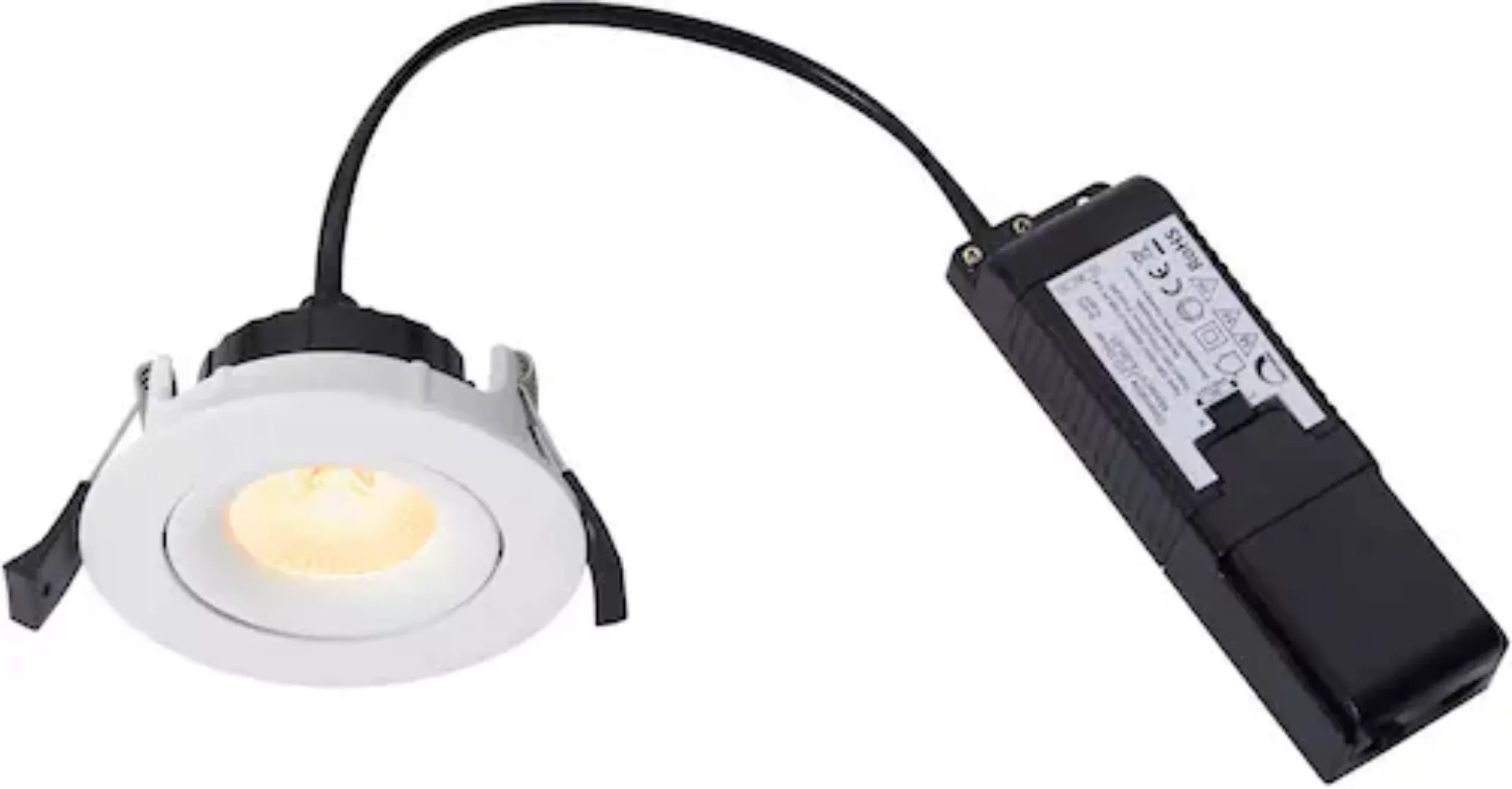 LED Einbaustrahler Aliki in Schwarz 8W 560lm IP44 günstig online kaufen