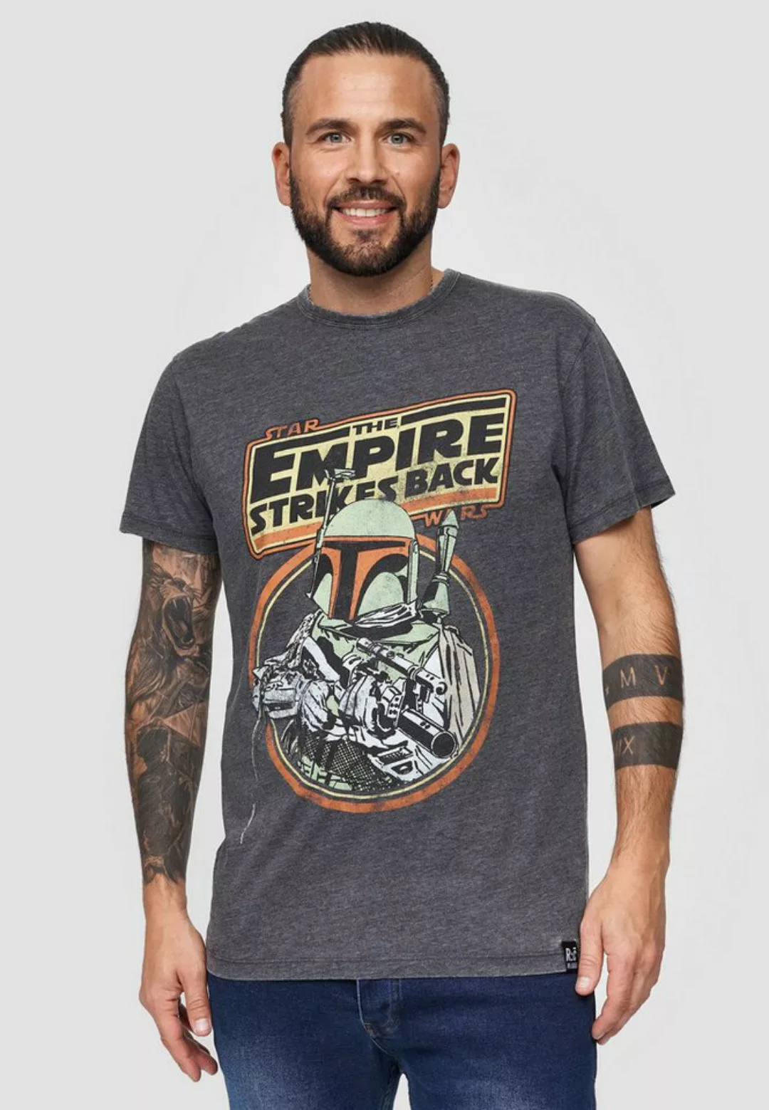 Recovered T-Shirt Star Wars The Empire Strikes Back Boba Fett GOTS zertifiz günstig online kaufen