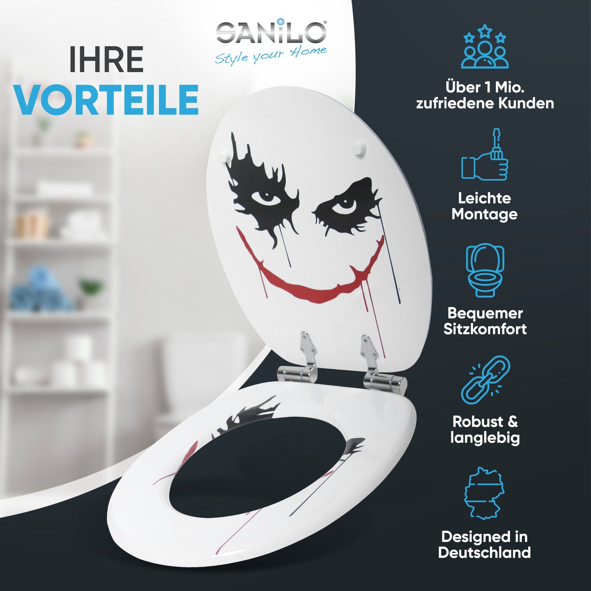 Sanilo WC-Sitz Joker, mit Absenkautomatik, hochwertig günstig online kaufen