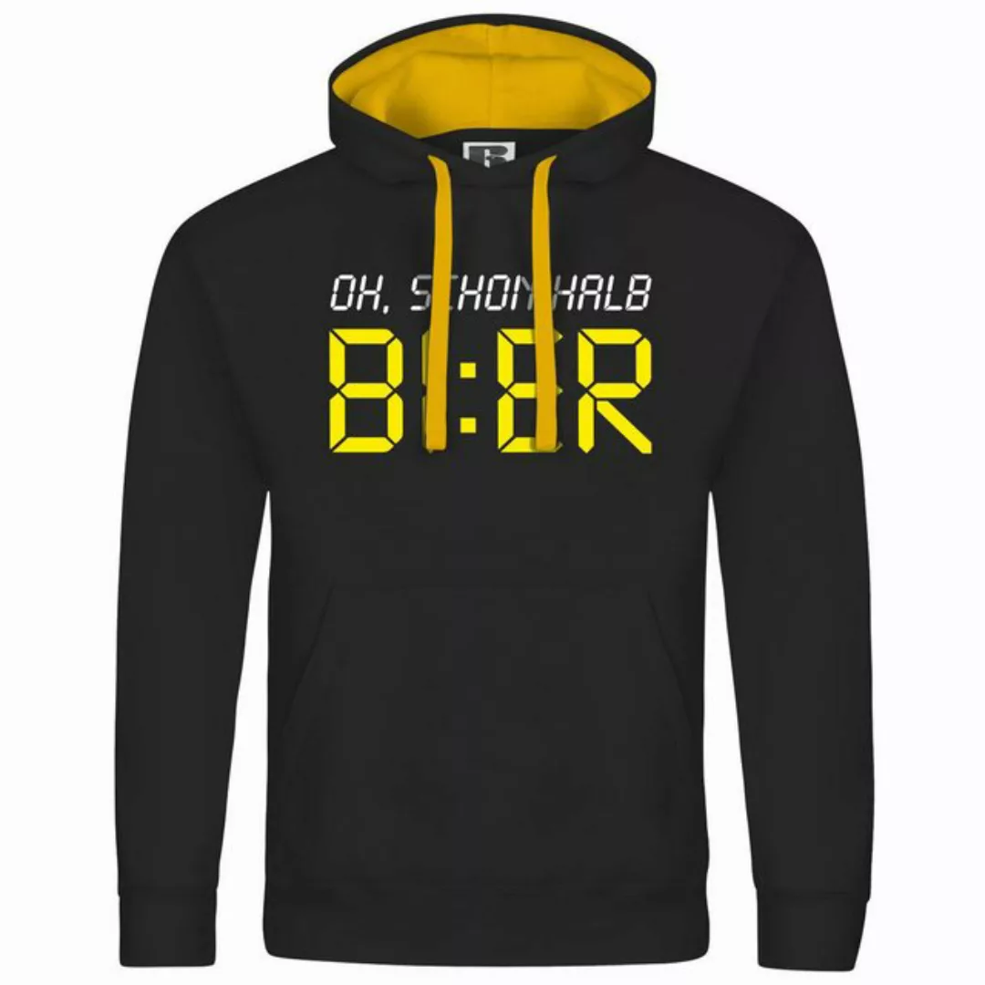 deinshirt Kapuzenpullover Herren Kapuzenpullover Oh schon halb Bier Mit Pri günstig online kaufen