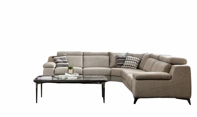 Xlmoebel Ecksofa Zeitgemäße Ecksofa Taupe L-Form Wohnzimmermöbel Luxus Neu, günstig online kaufen