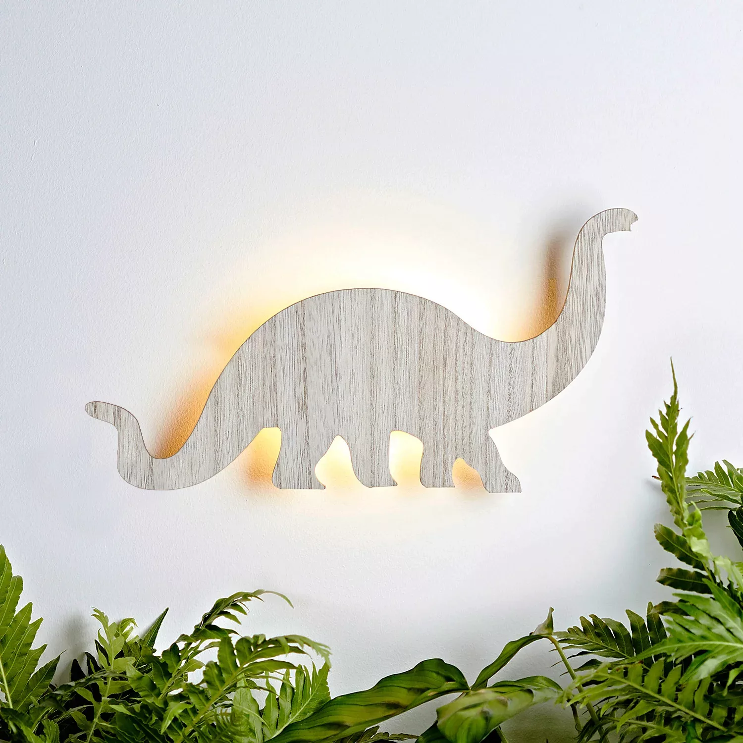 Holz Wandlampe Dinosaurier Diplodocus günstig online kaufen