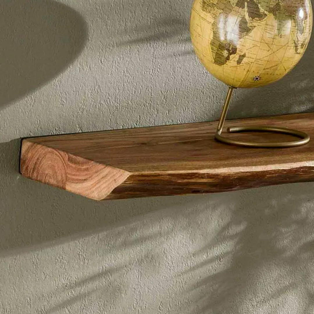 Wandregal aus Akazie Massivholz 60 cm breit günstig online kaufen