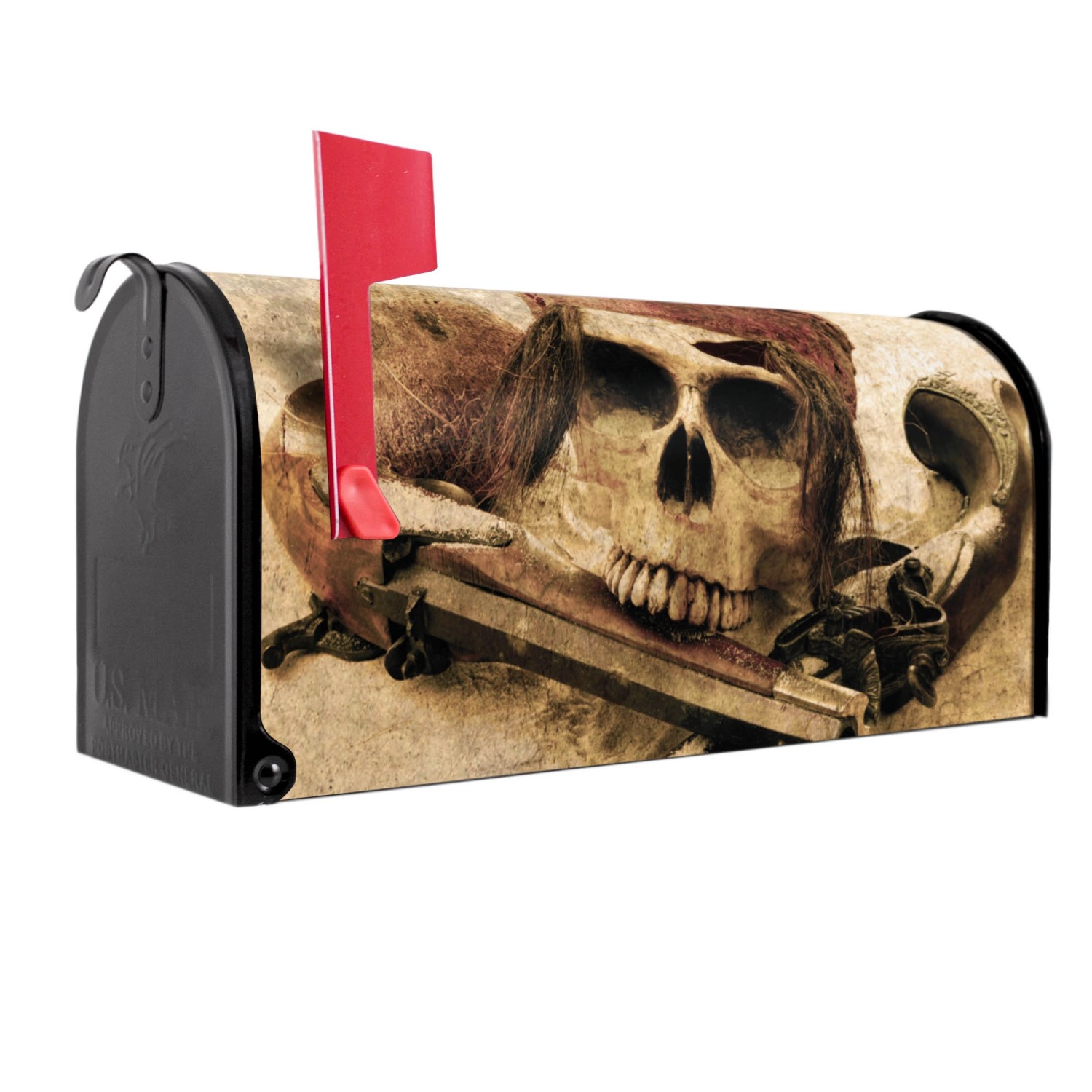 Banjado Amerikanischer Briefkasten Schwarz 48x22x16cm US Mailbox Letterbox günstig online kaufen