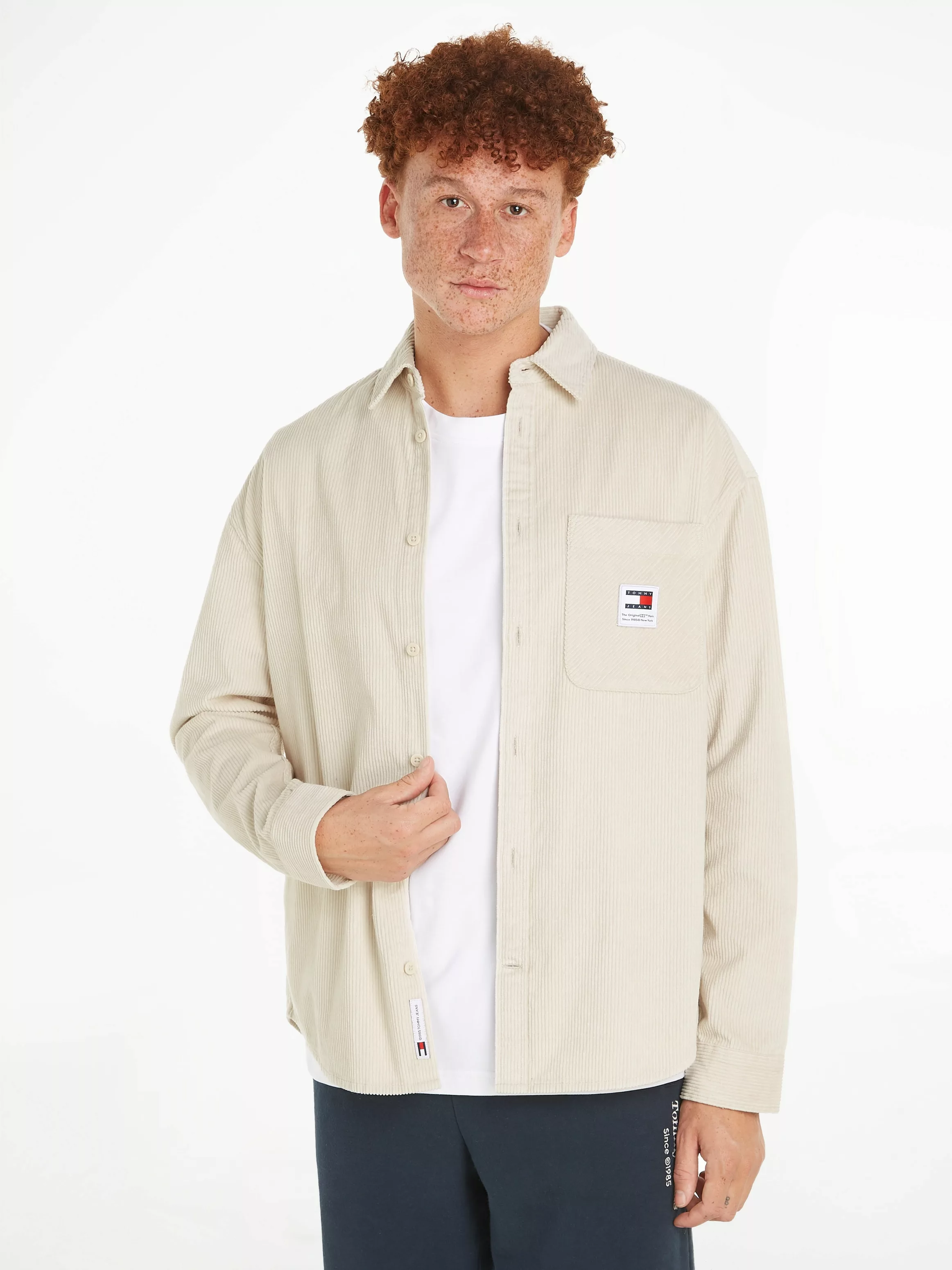 Tommy Jeans Langarmhemd "TJM RLX CHNKY CORDUROY SHIRT EXT", mit Brusttasche günstig online kaufen