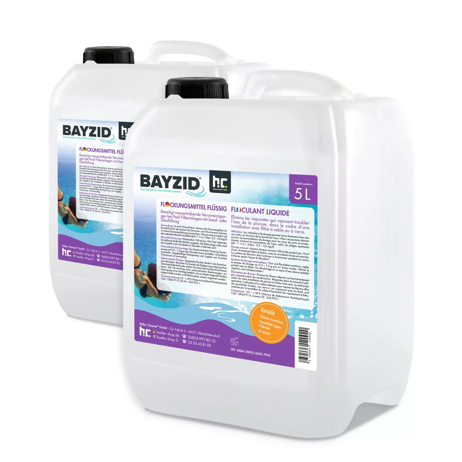 Bayzid Flockungsmittel Flüssig für Pools 2 x 5l günstig online kaufen