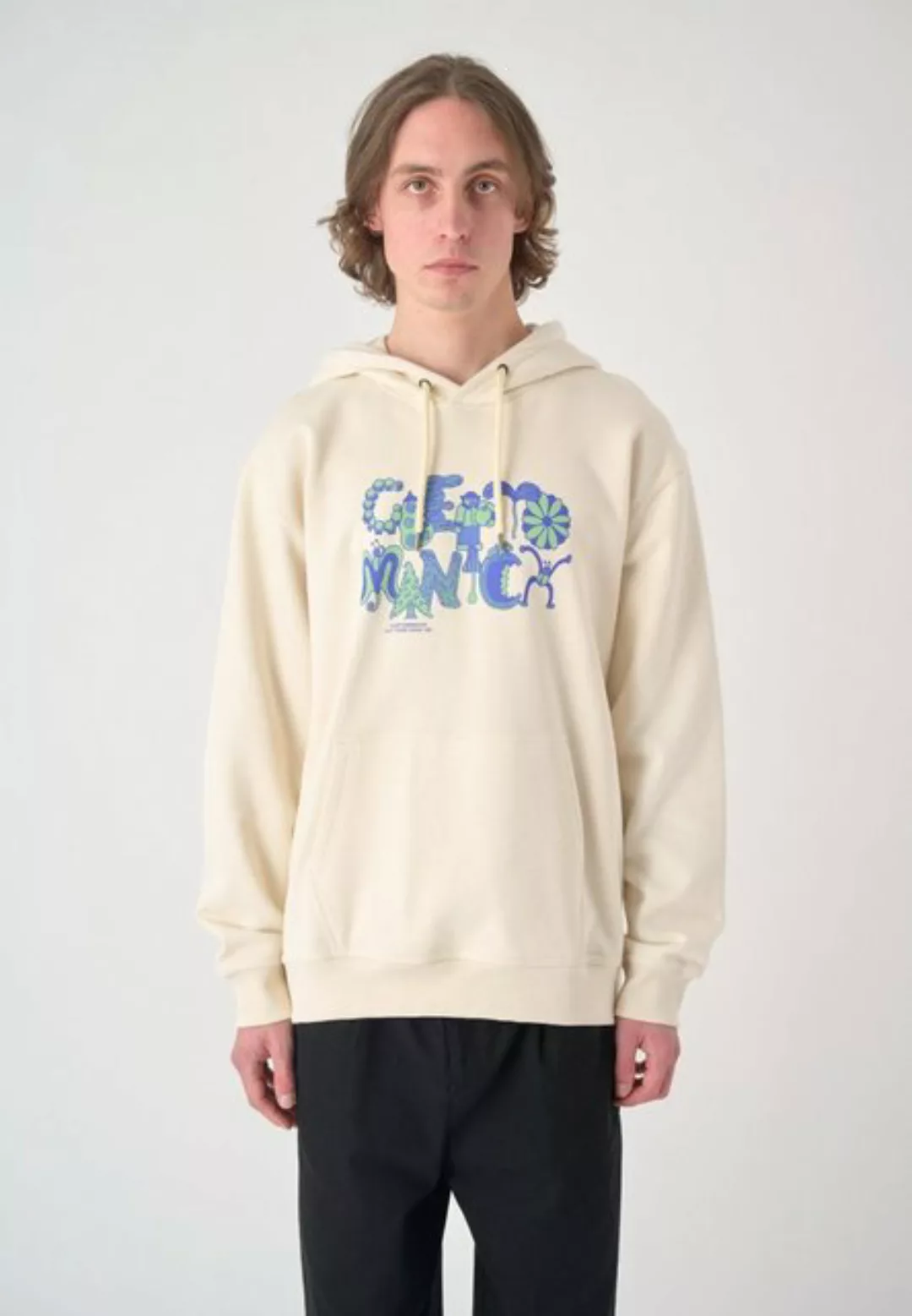Cleptomanicx Kapuzensweatshirt Guard the Garden mit großem Frontprint günstig online kaufen