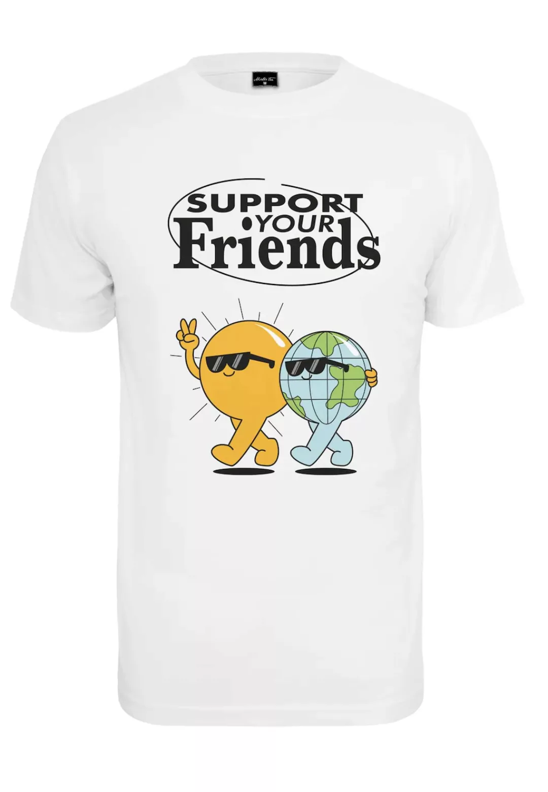 MisterTee Kurzarmshirt "Herren Support your Friends Tee" günstig online kaufen