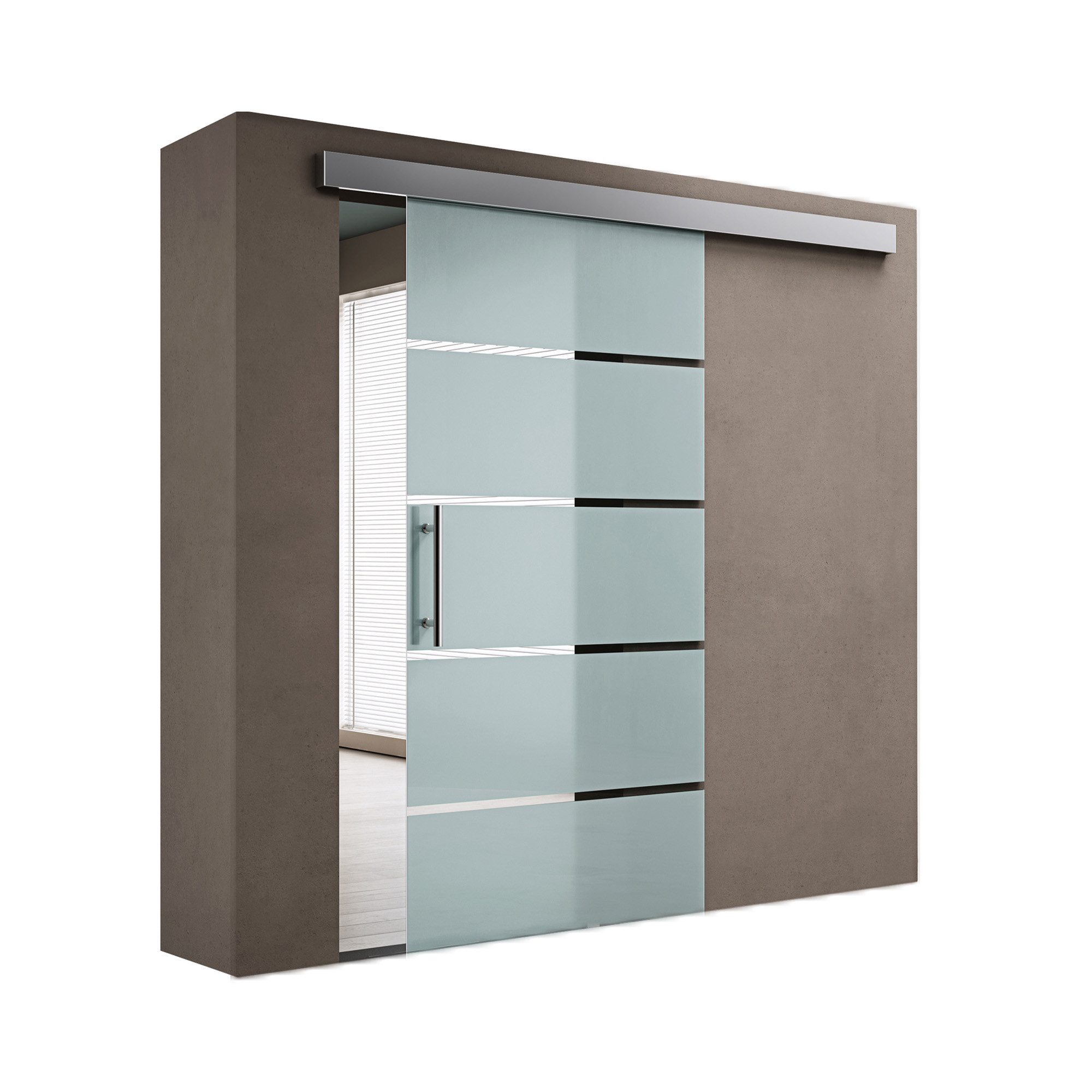 doporro Glasschiebetür Design Glasschiebetür ESG-Sicherheitsglas Amalfi günstig online kaufen