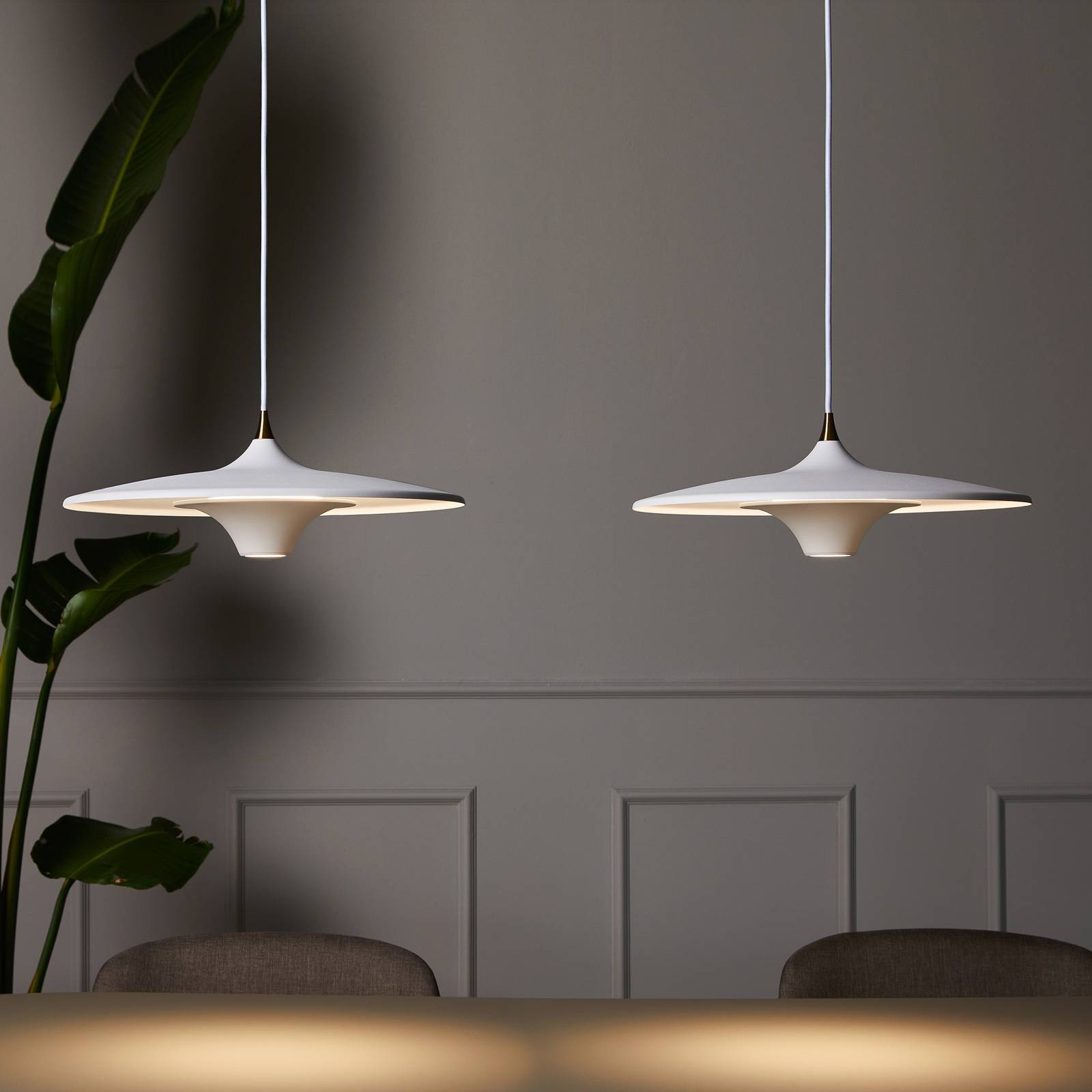 LOOM DESIGN LED-Hängeleuchte Moja, Ø 35 cm, weiß günstig online kaufen