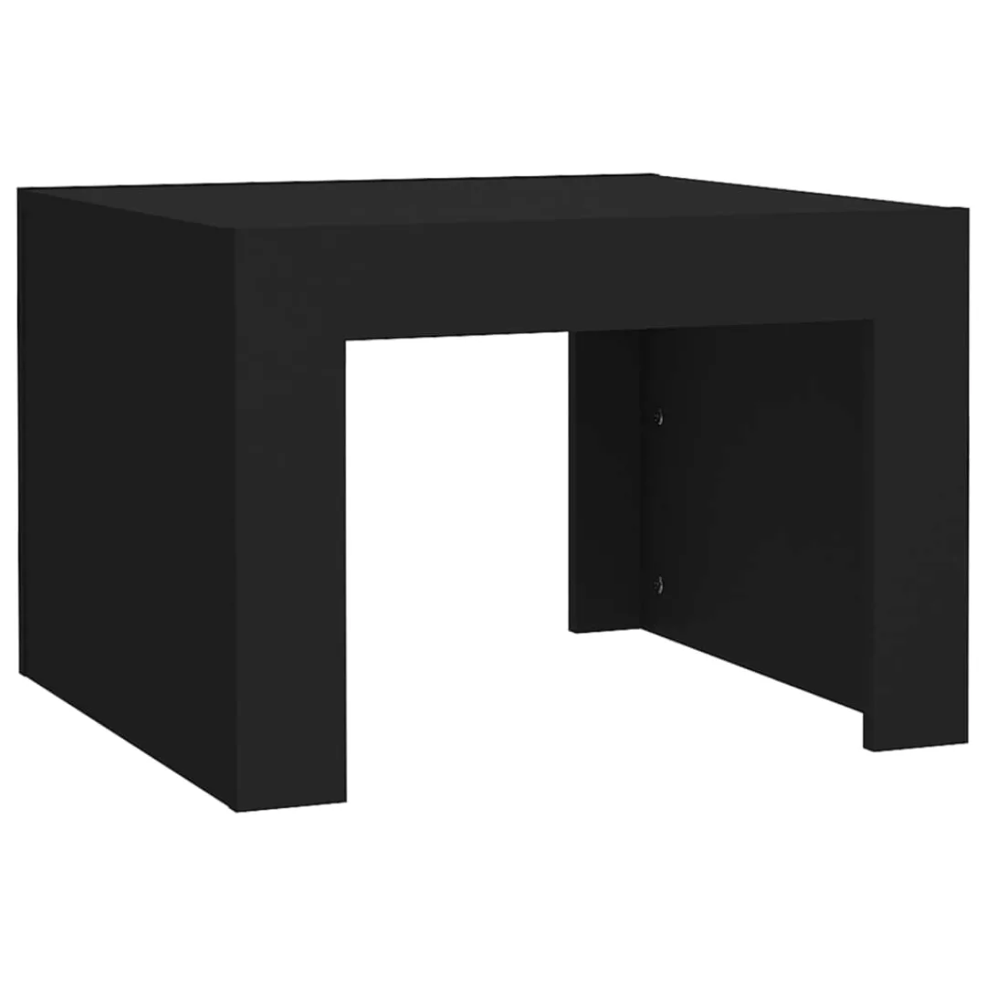 Couchtisch Schwarz 50x50x35 Cm Spanplatte günstig online kaufen