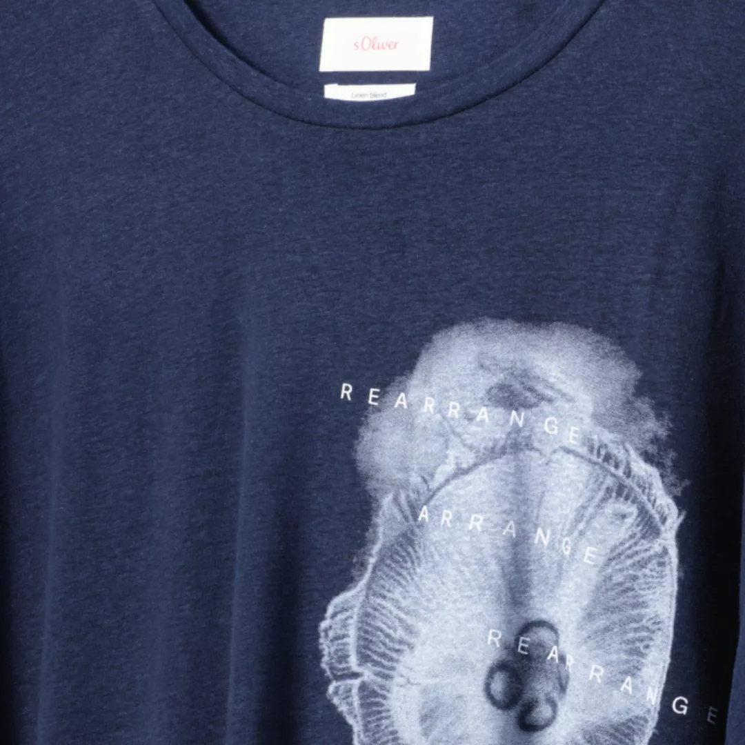 s.Oliver T-Shirt aus Leinenmischung günstig online kaufen