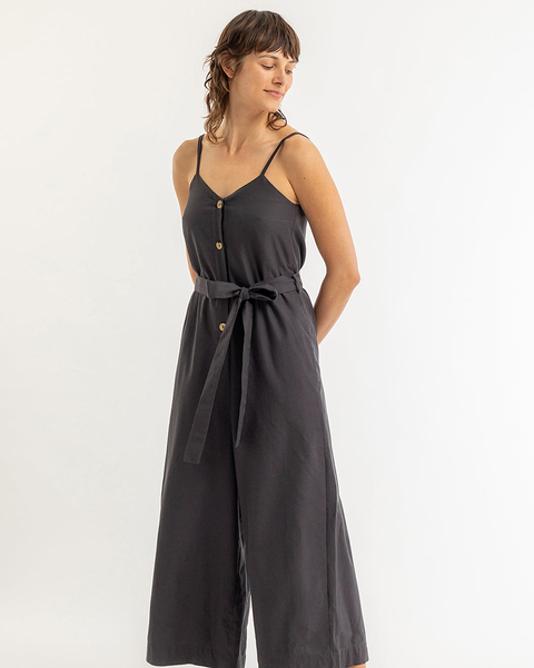 Jumpsuit Aus Bio-baumwolle Schwarz günstig online kaufen