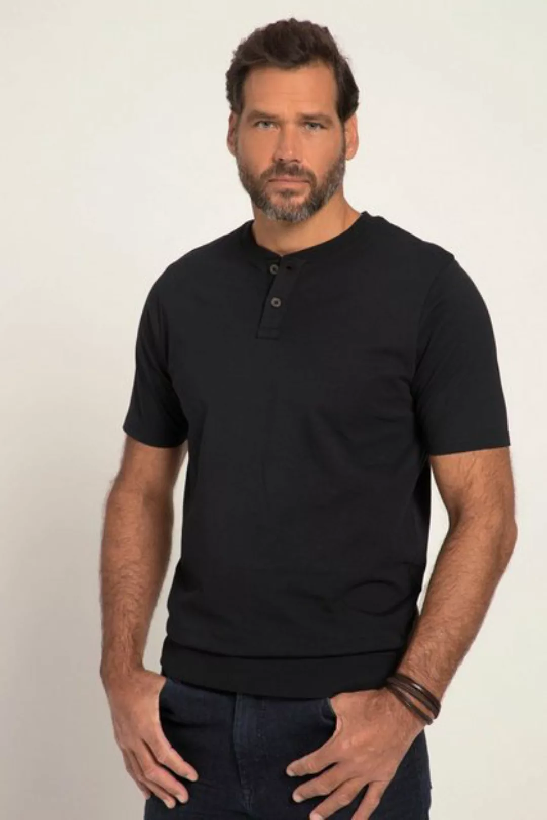 JP1880 T-Shirt JP 1880 Henley Bauchfit Halbarm Rundhals bis 8 XL günstig online kaufen