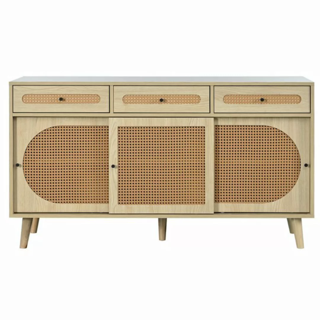 IDEASY Bauernschrank Aufbewahrungsschrank aus Eichenrattan, Sideboard, (140 günstig online kaufen