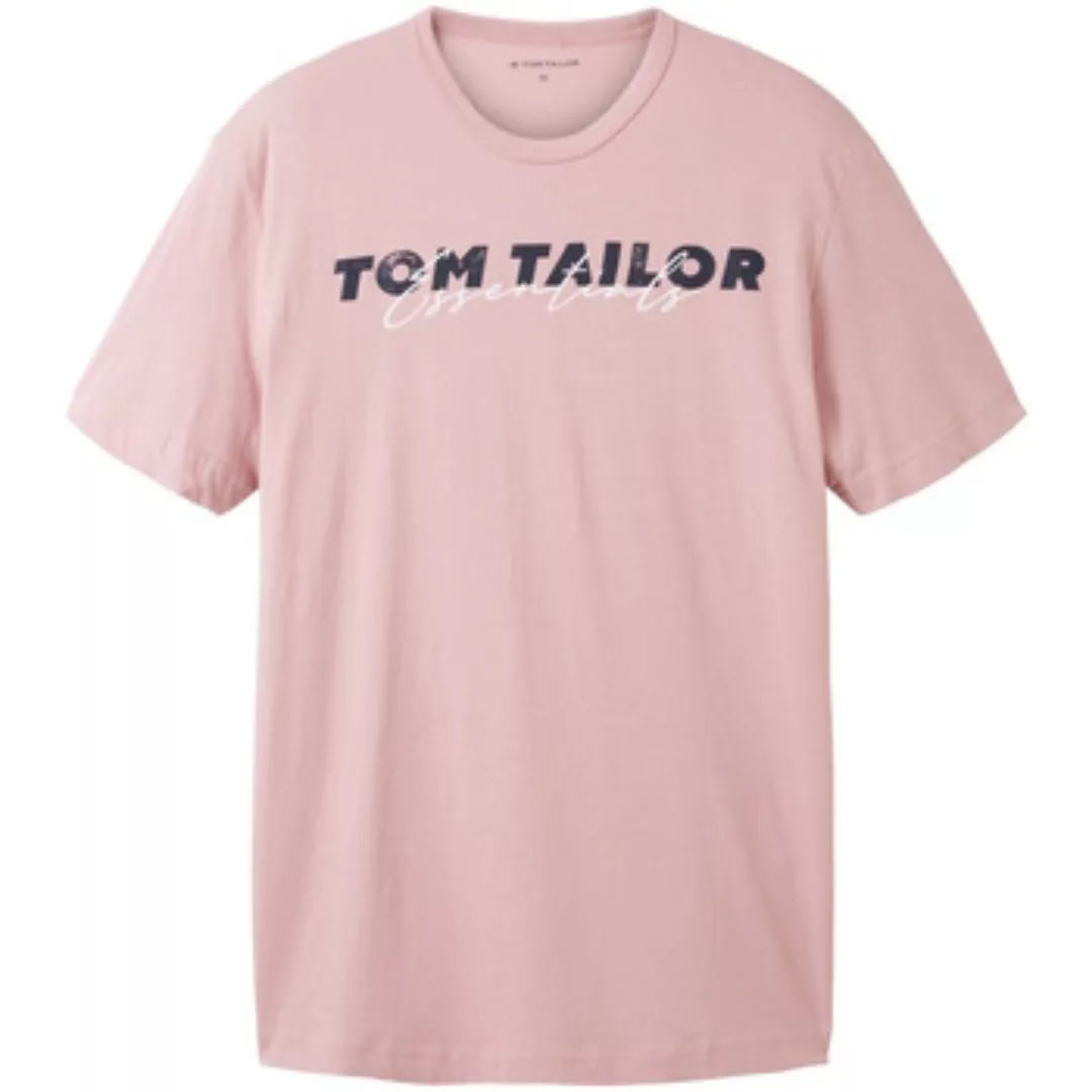 Tom Tailor  T-Shirt T-Shirt Kurzarmshirt mit Front-Logo-Print günstig online kaufen