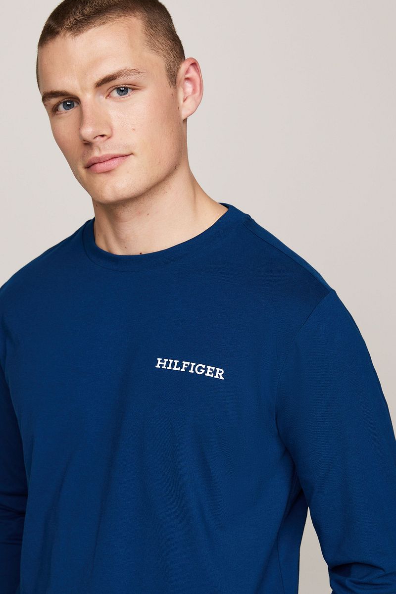 Tommy Hilfiger Pyjama Set Karos Navy - Größe M günstig online kaufen