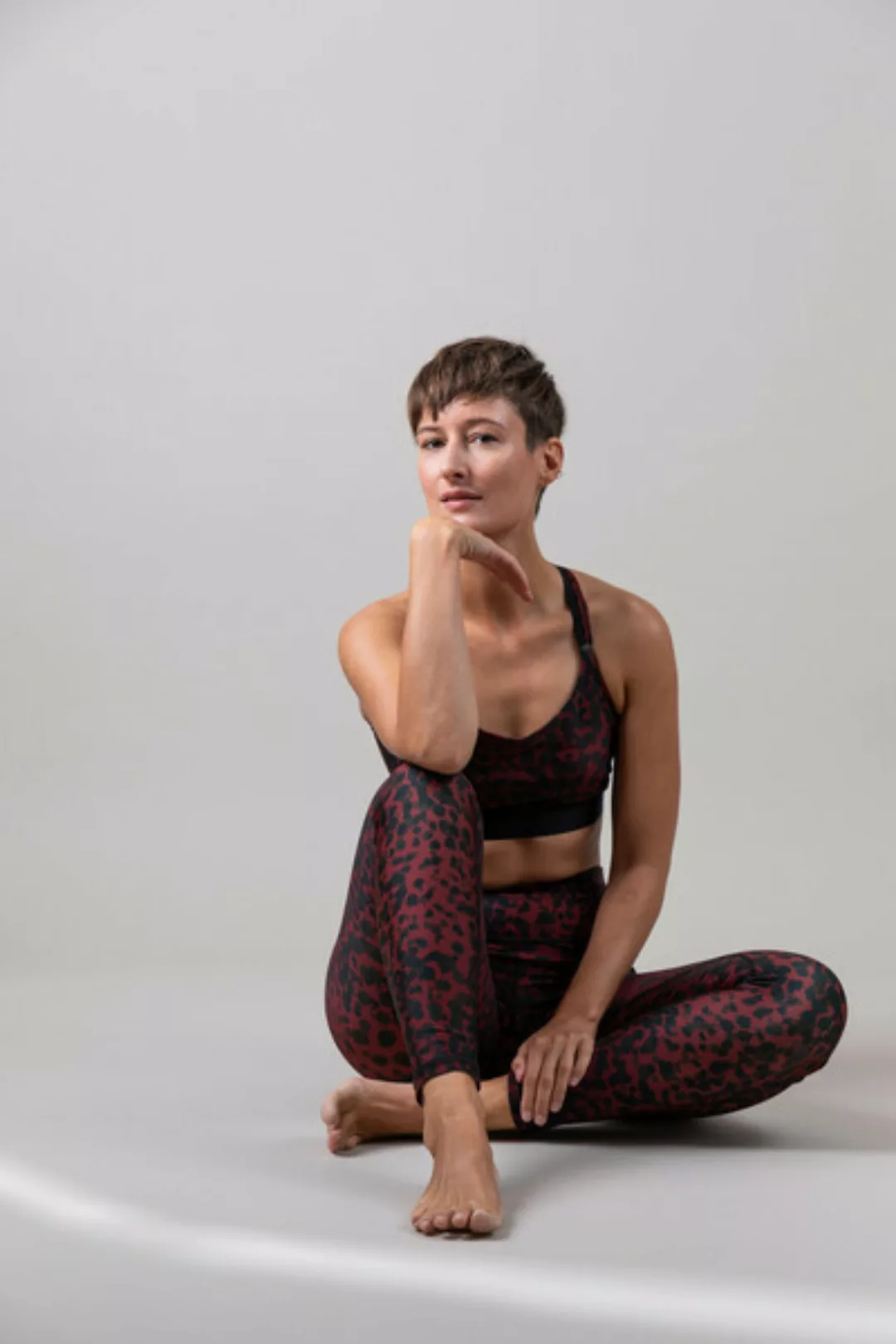 Yoga Leggings – Sunset Glow Leopard günstig online kaufen