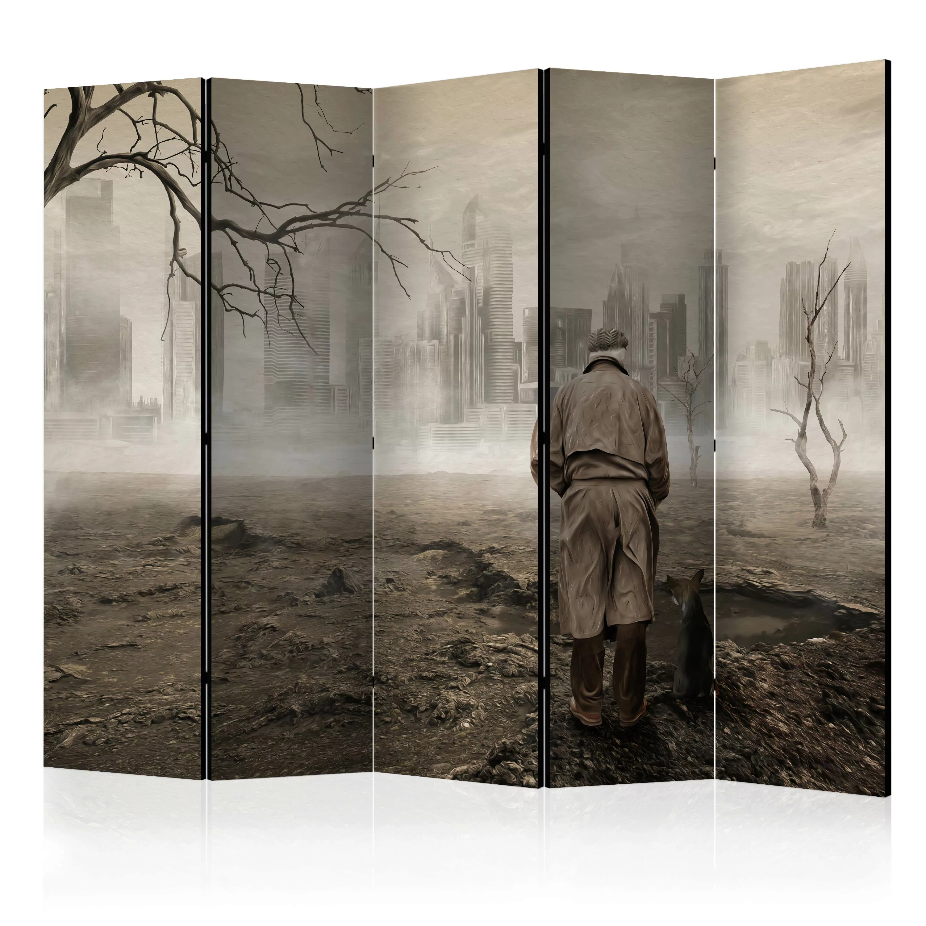 5-teiliges Paravent - Ghost's City Ii [room Dividers] günstig online kaufen