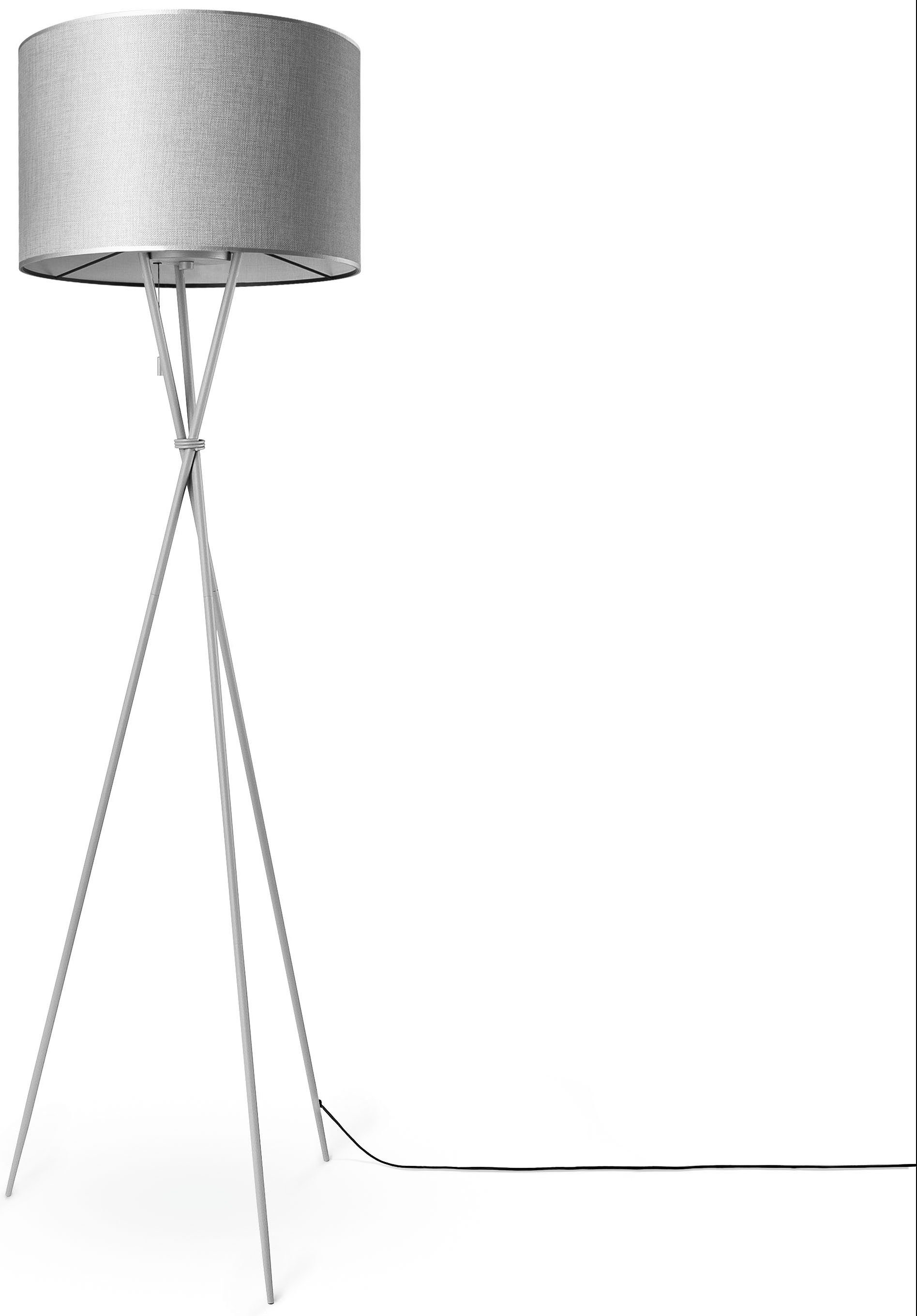 Paco Home Stehlampe KATE CANVAS UNI günstig online kaufen