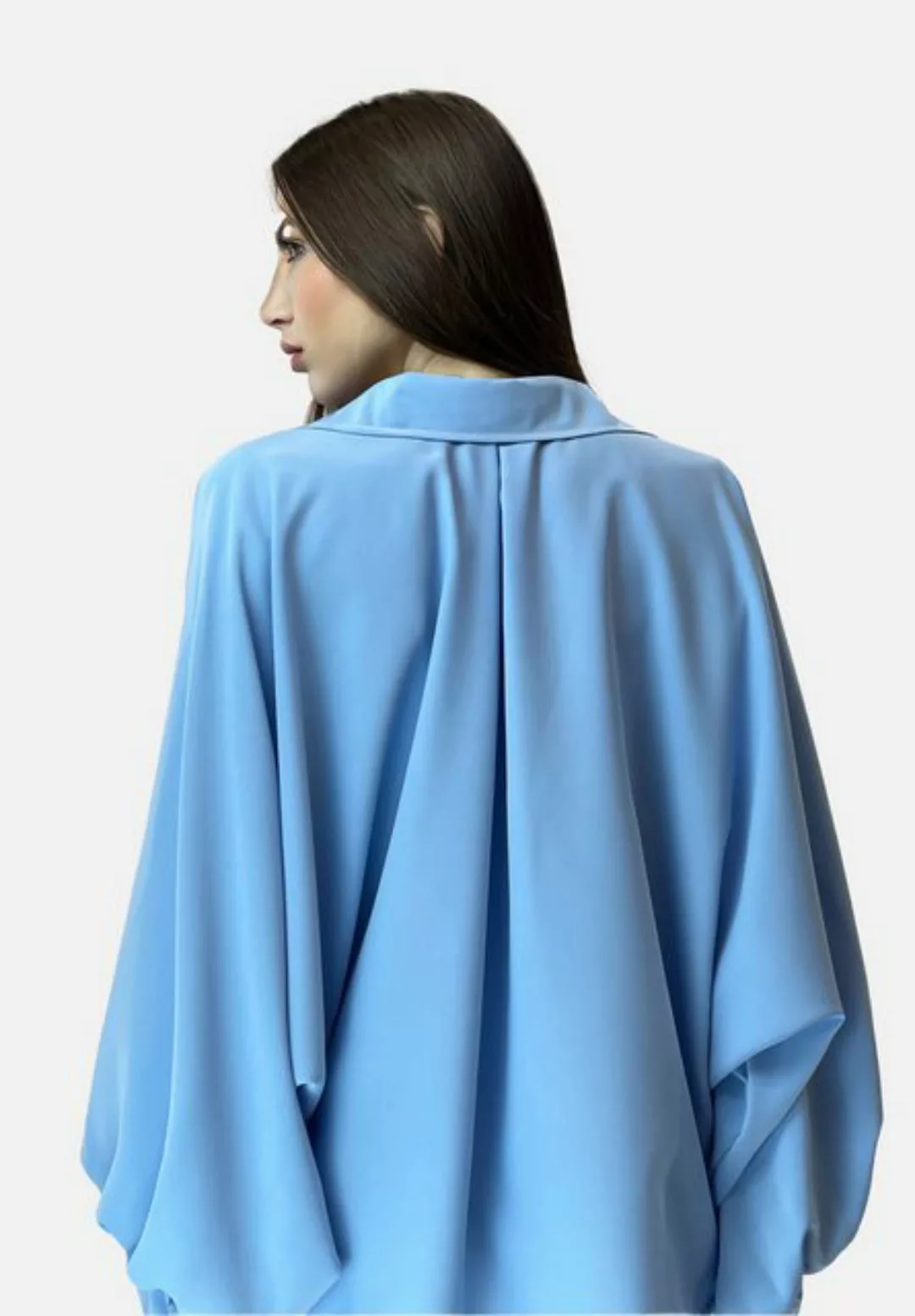 Elara Klassische Bluse Elara Damen Bluse 10027 Light Blue (1-tlg) günstig online kaufen