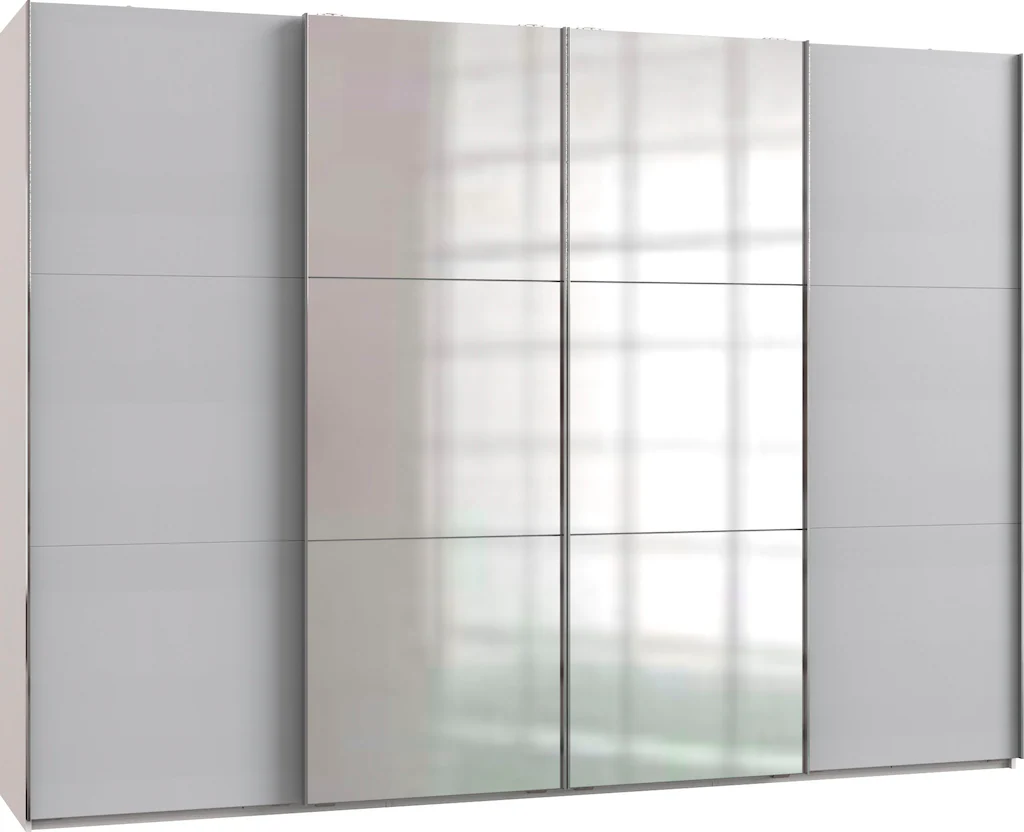 Schwebetürenschrank 4trg mit 2 Spiegel inkl. Syncro-Technik LEVEL36 A von W günstig online kaufen