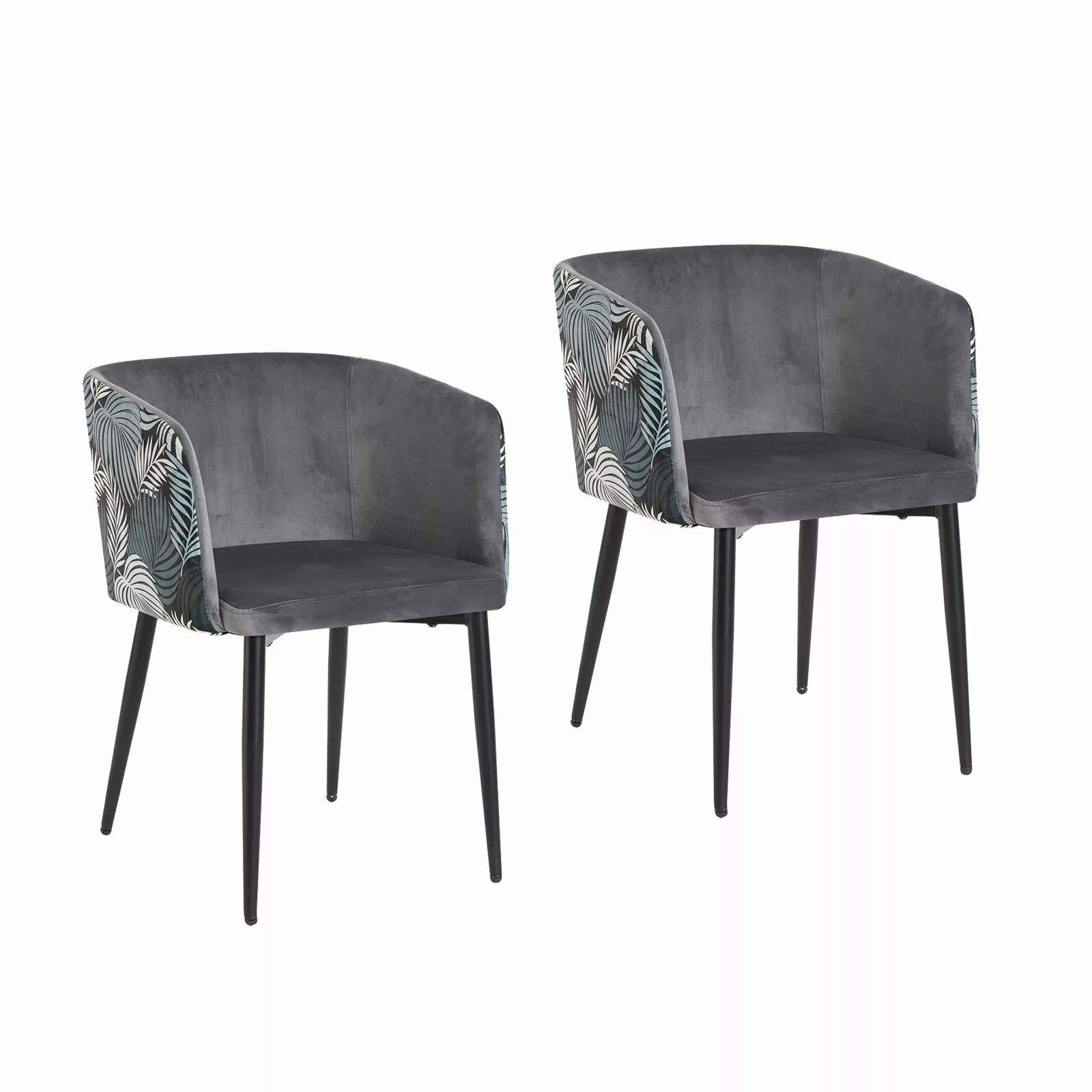 HTI-Living Esszimmerstuhl Stuhl Destin Leaf Grau günstig online kaufen