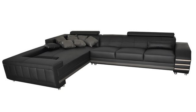 Xlmoebel Sofa XXL L-Form Ecksofa aus Leder mit Polsterung und Design Wohnla günstig online kaufen